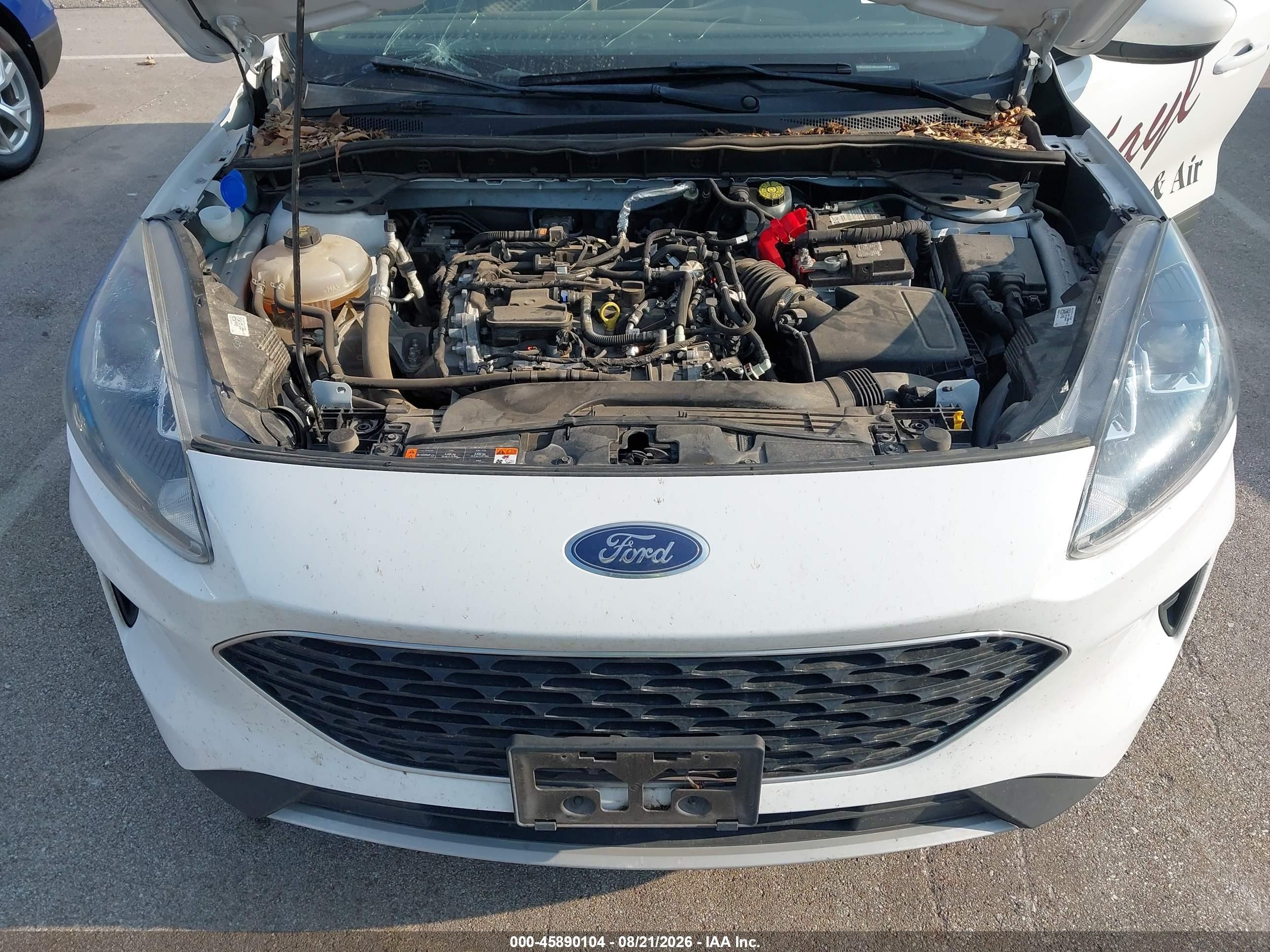 2021 Ford Escape Se White vin: 1FMCU9G6XMUA43299