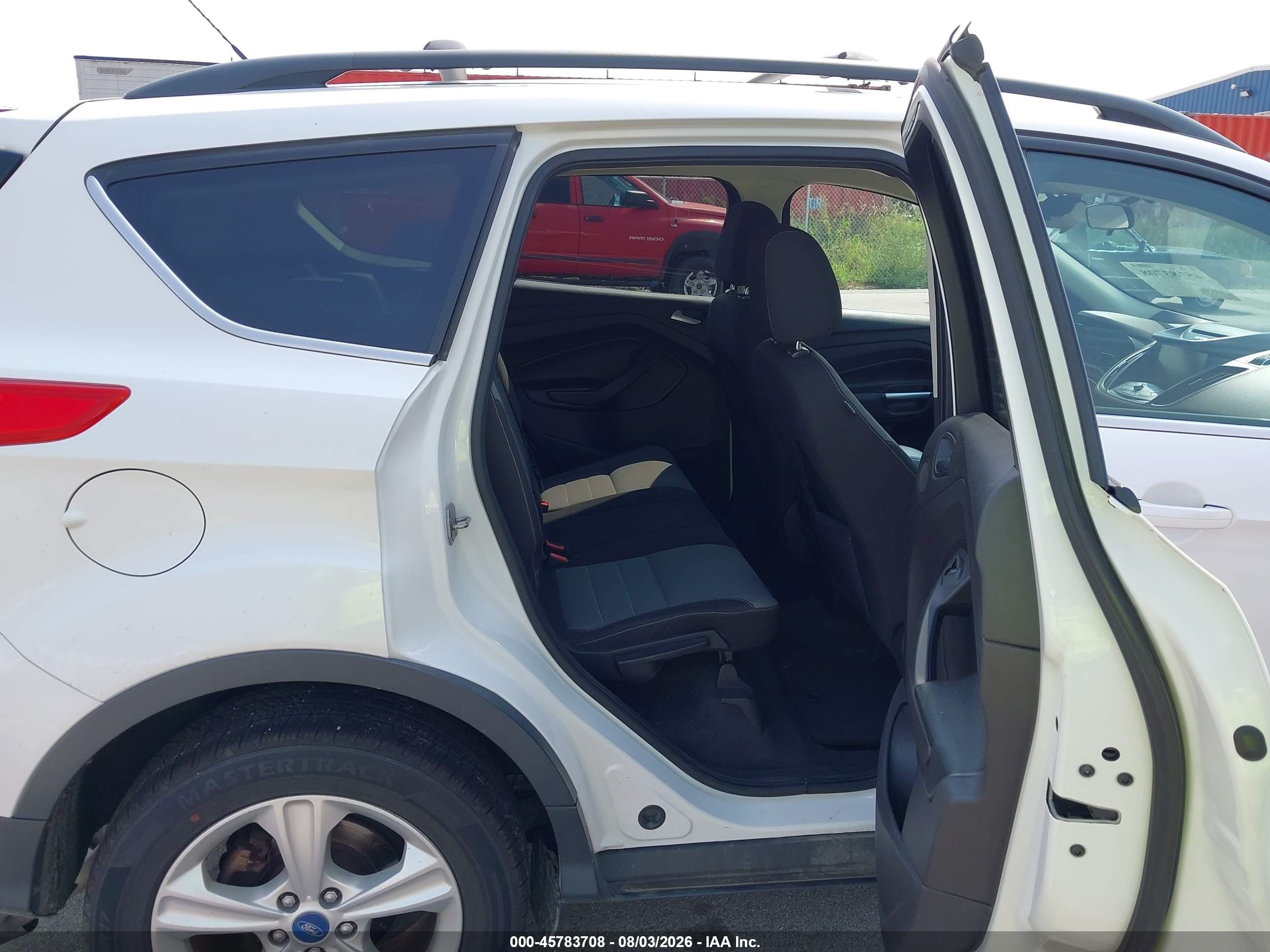 2013 Ford Escape Se White vin: 1FMCU9G90DUB70511