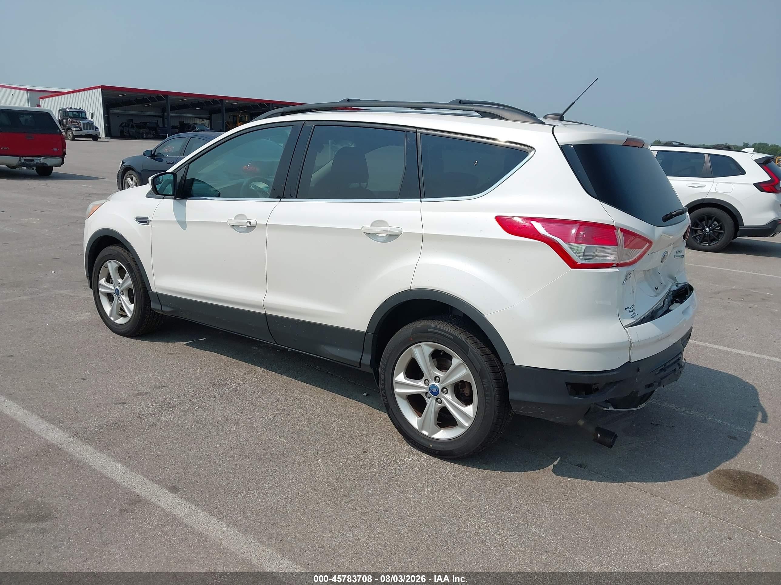 2013 Ford Escape Se White vin: 1FMCU9G90DUB70511