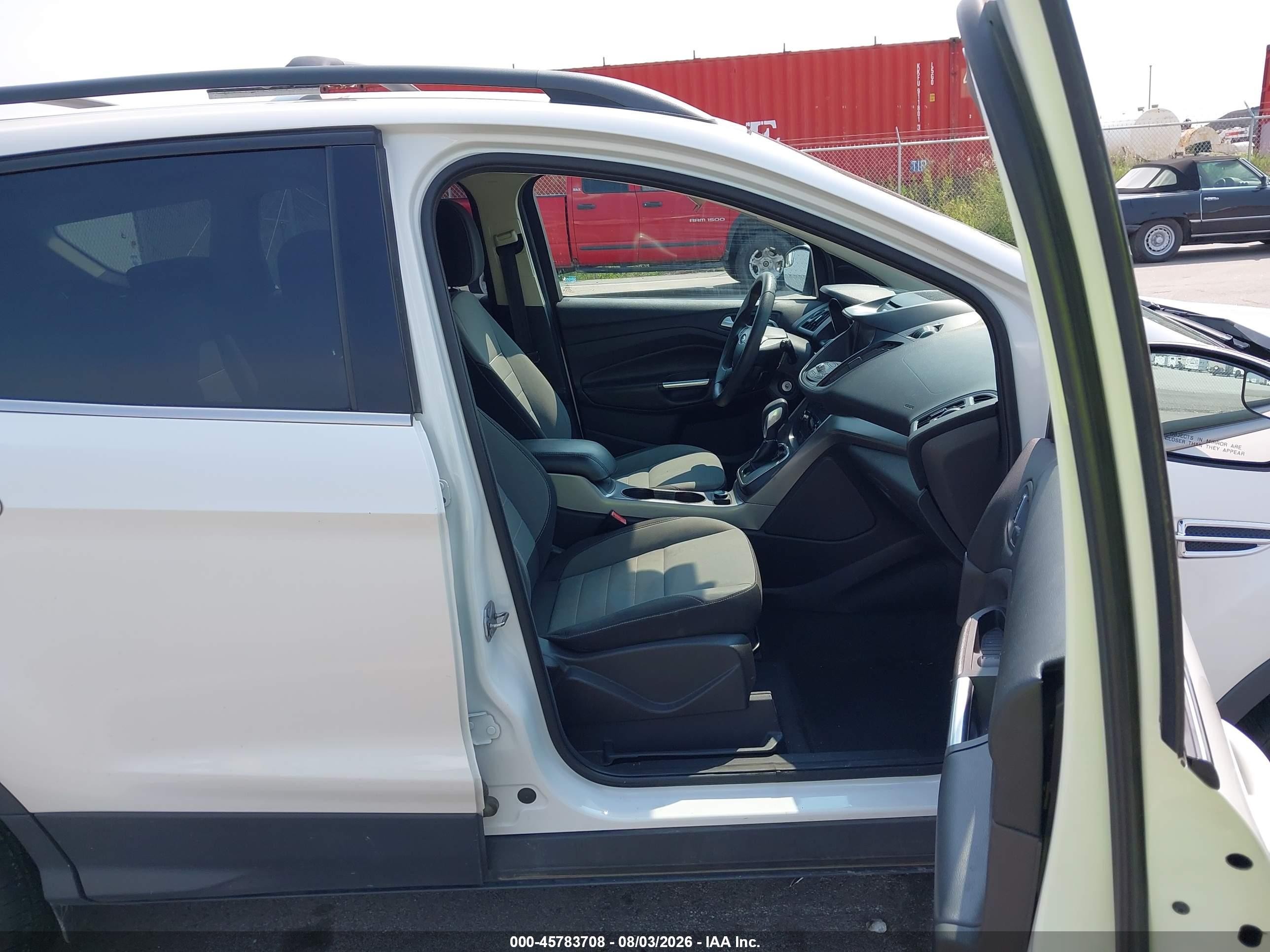 2013 Ford Escape Se White vin: 1FMCU9G90DUB70511