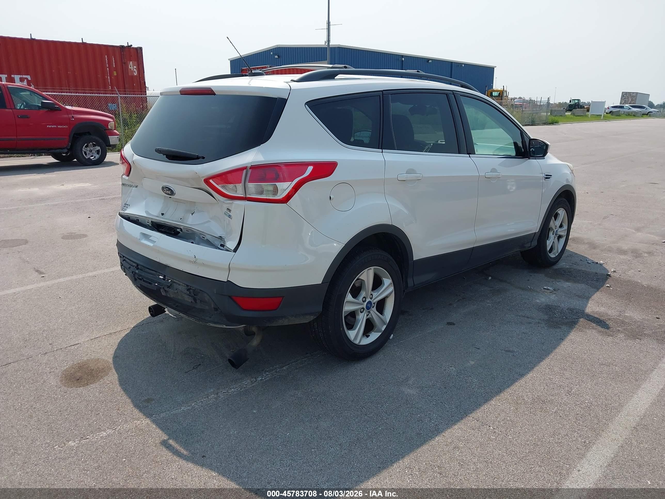 2013 Ford Escape Se White vin: 1FMCU9G90DUB70511