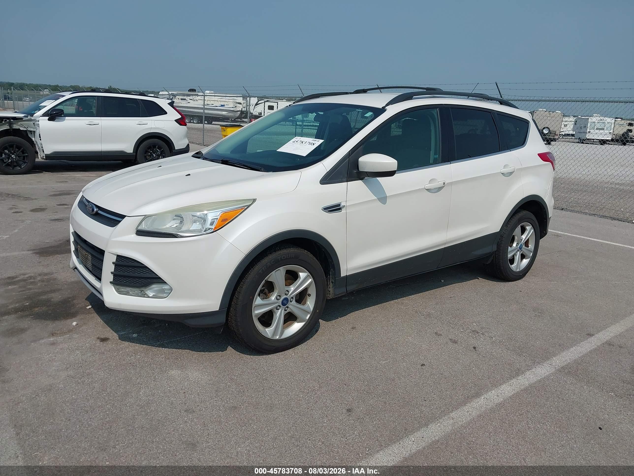 2013 Ford Escape Se White vin: 1FMCU9G90DUB70511