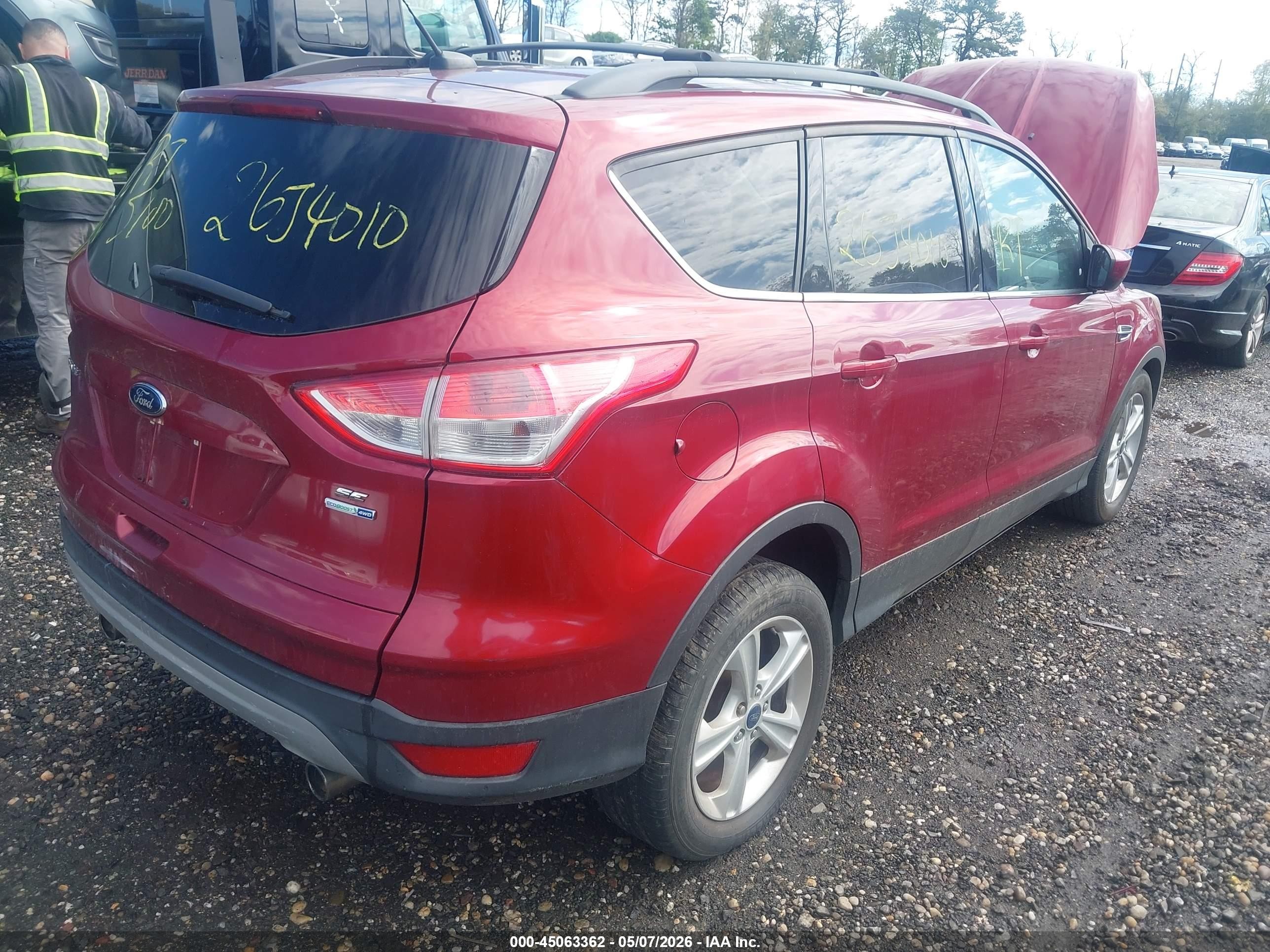 2013 Ford Escape Se Red vin: 1FMCU9G90DUD30855