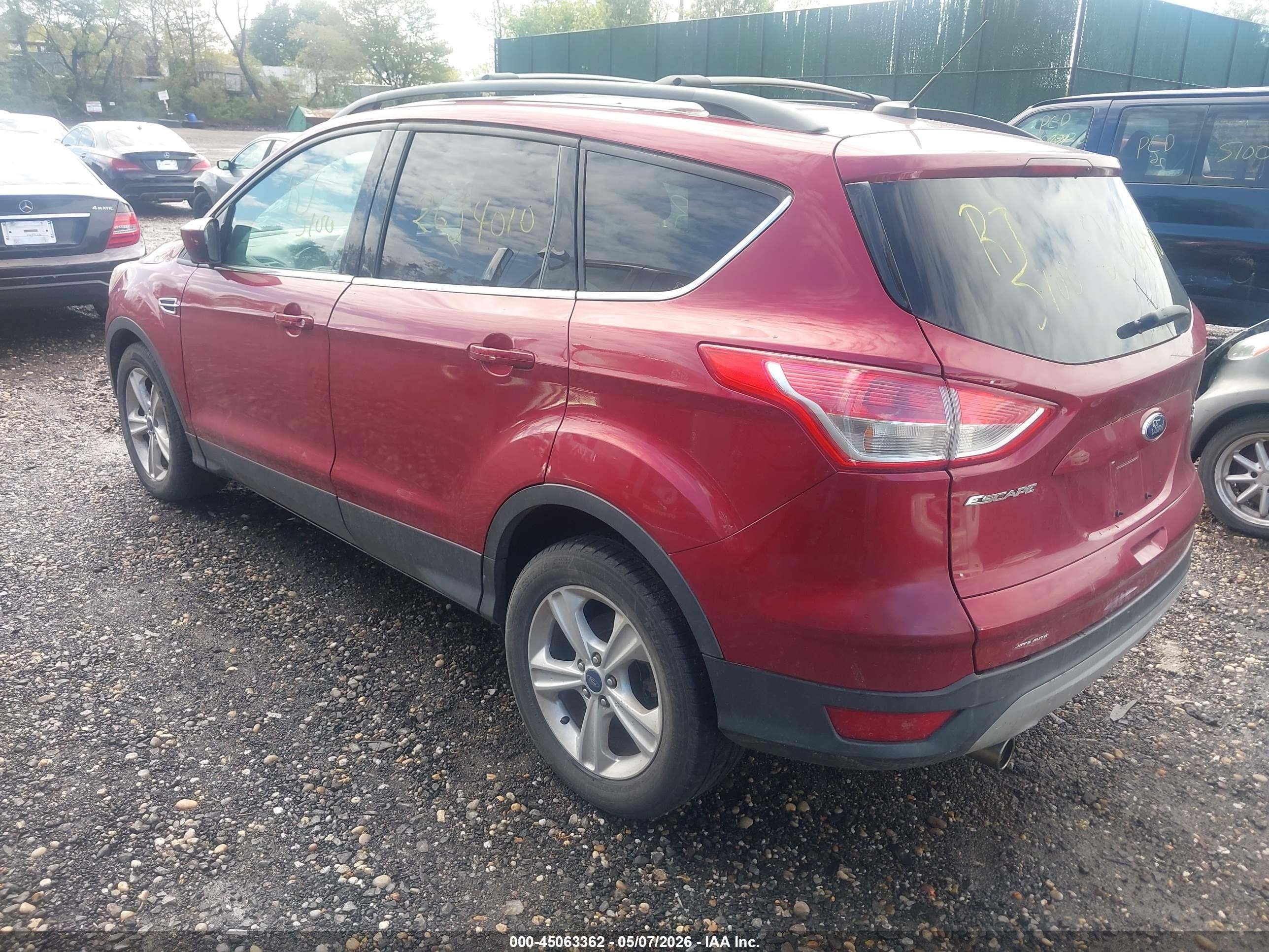2013 Ford Escape Se Red vin: 1FMCU9G90DUD30855