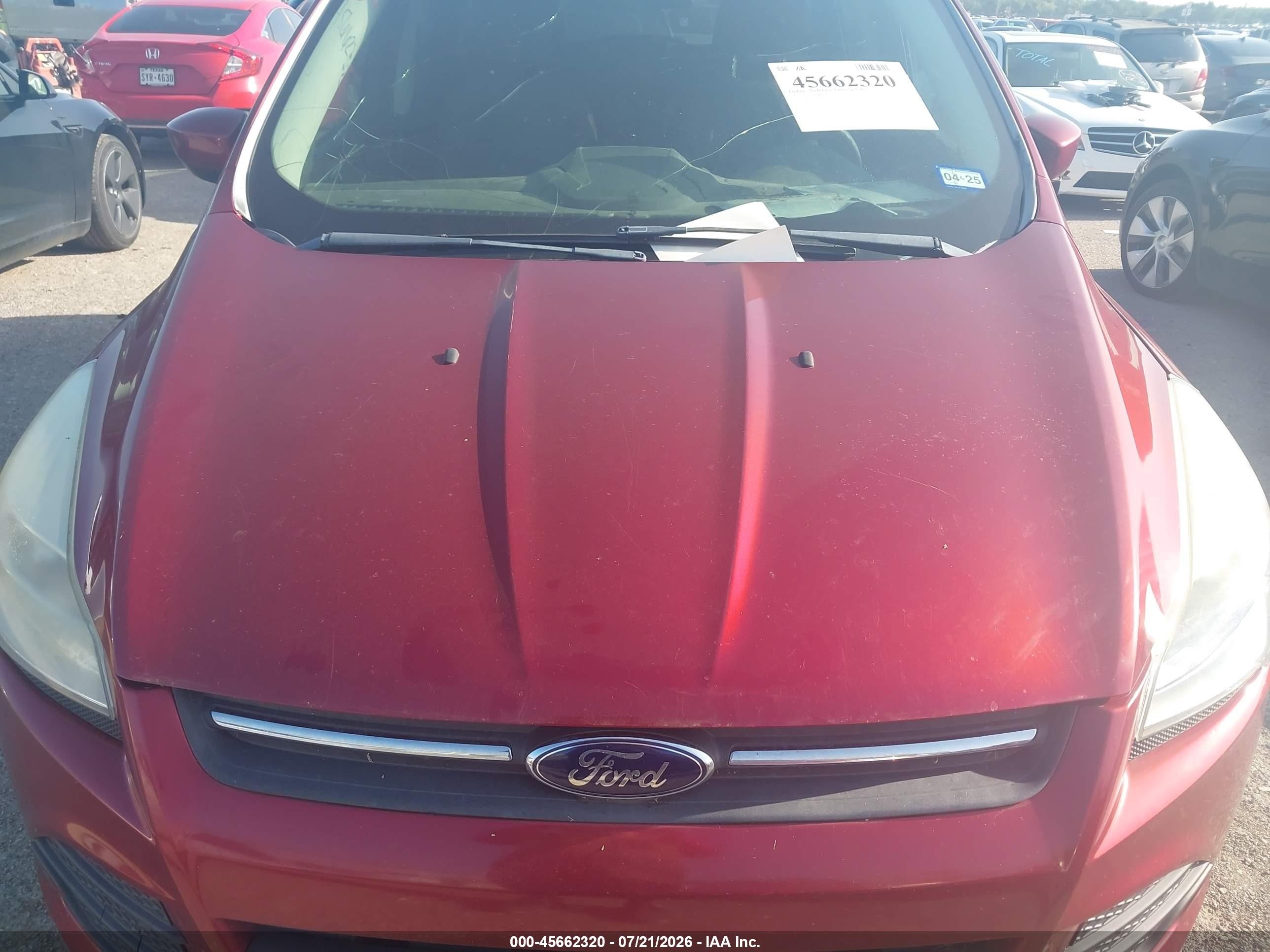 2013 Ford Escape Se Red vin: 1FMCU9G90DUD48790