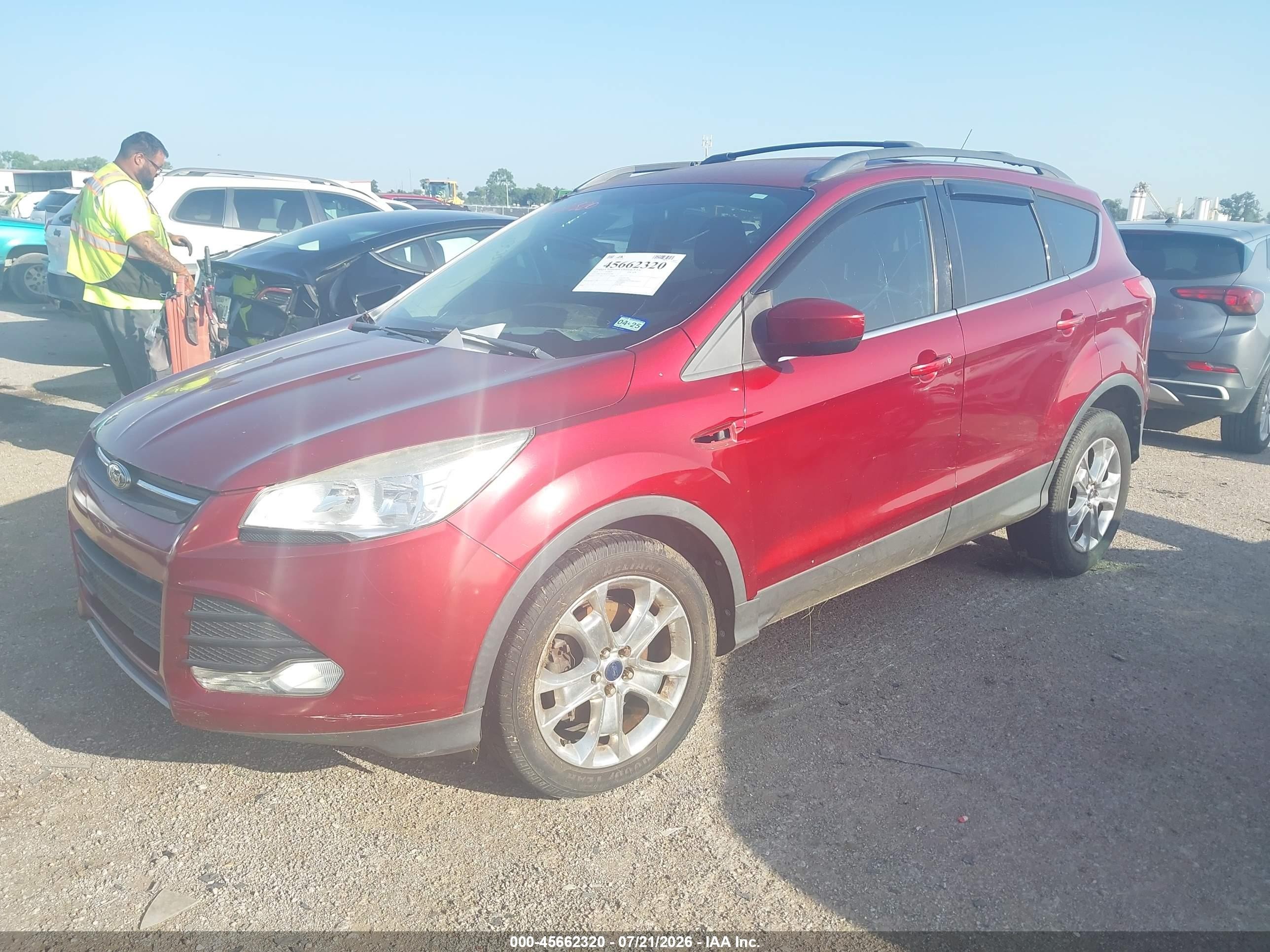 2013 Ford Escape Se Red vin: 1FMCU9G90DUD48790