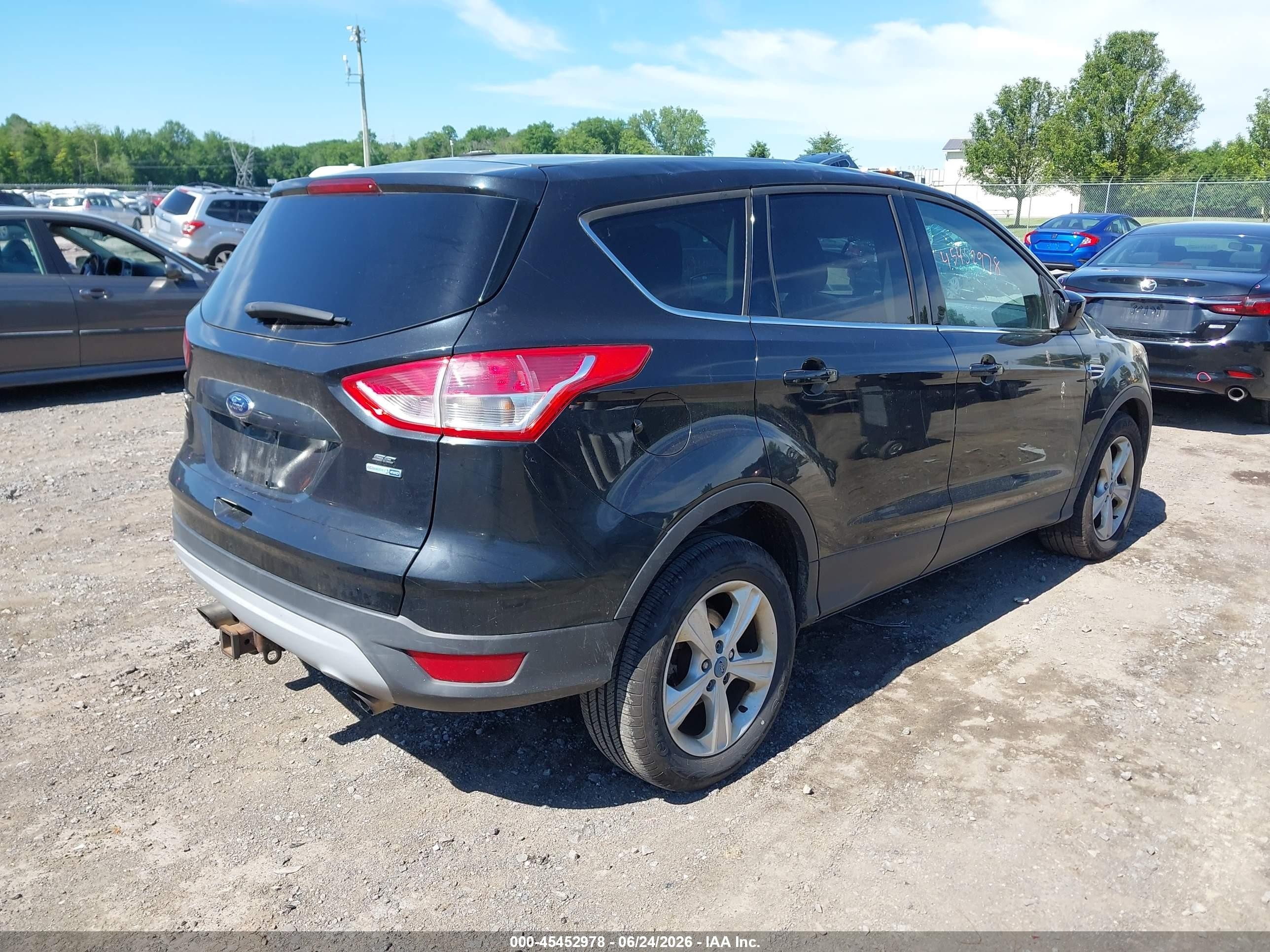 2014 Ford Escape Se Черный vin: 1FMCU9G90EUA66053