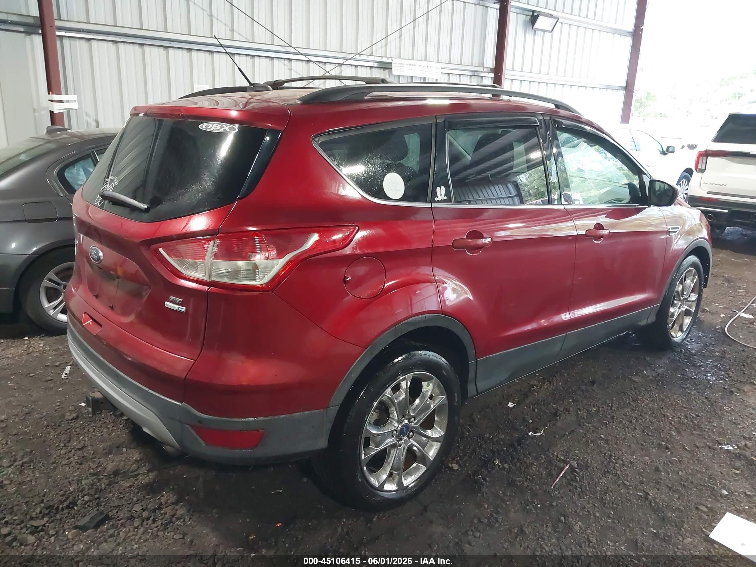 2014 Ford Escape Se Бордовый vin: 1FMCU9G90EUA82205