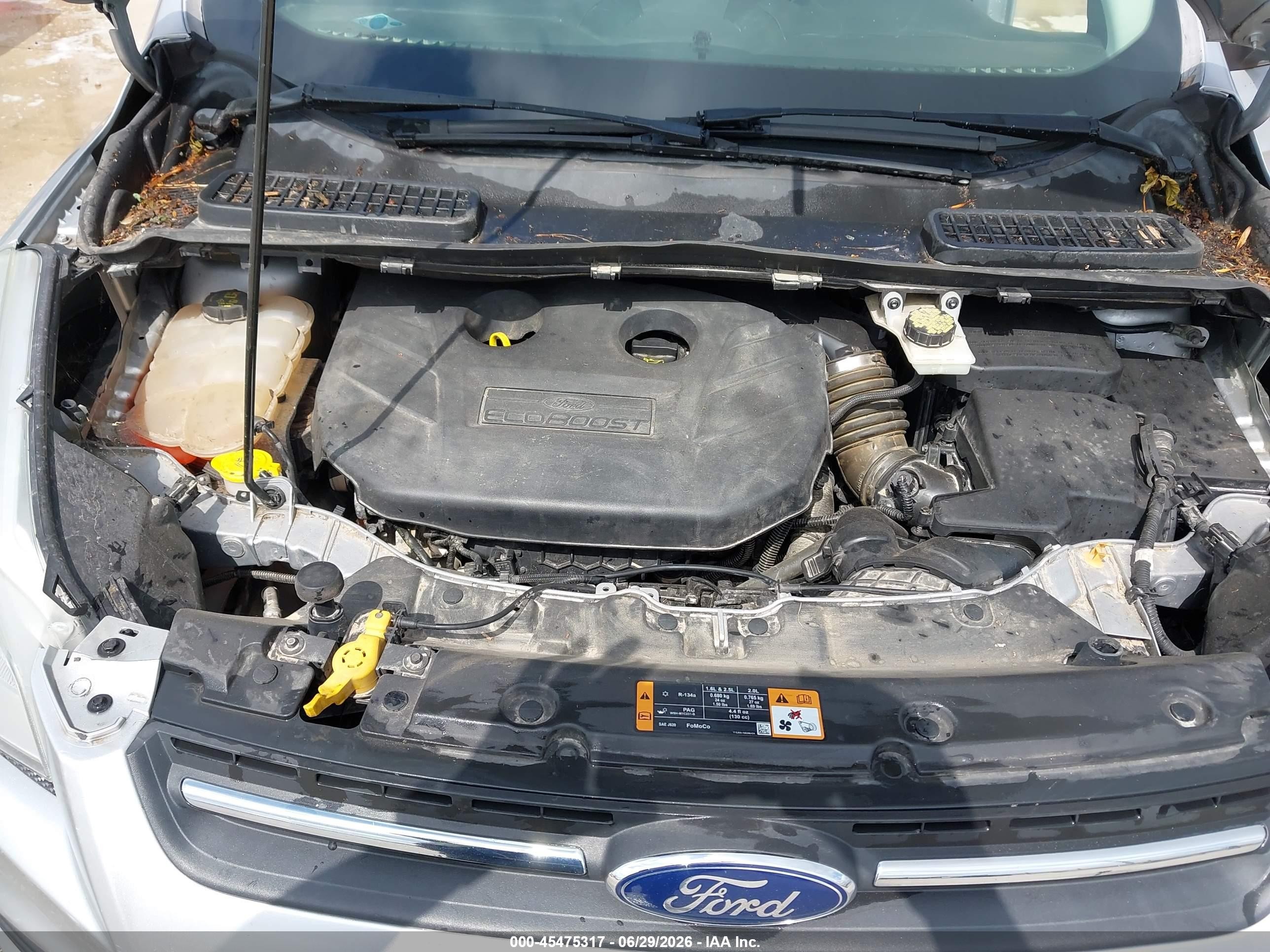 2014 Ford Escape Se Silver vin: 1FMCU9G90EUB46694