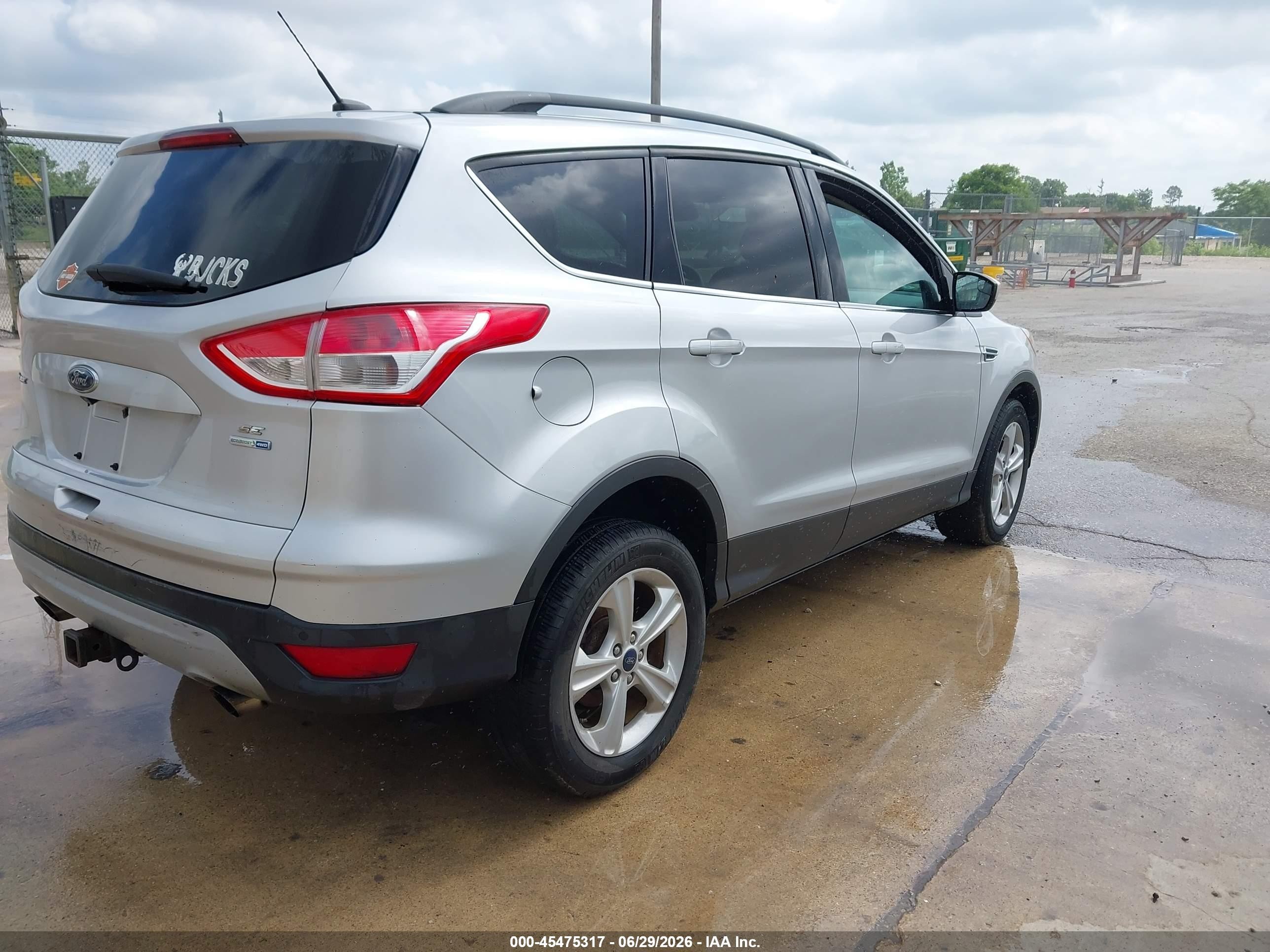 2014 Ford Escape Se Silver vin: 1FMCU9G90EUB46694