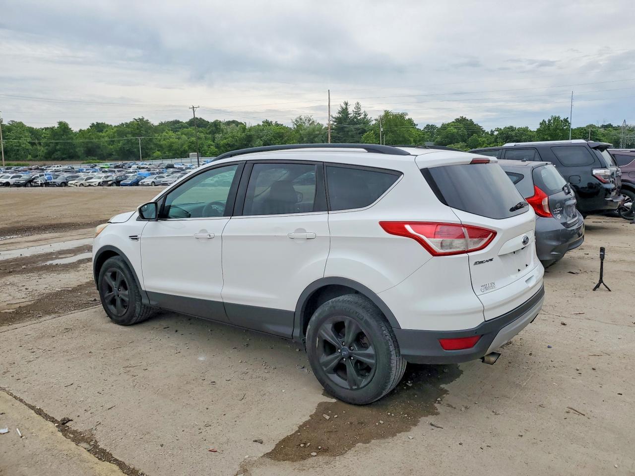 2014 Ford Escape Se White vin: 1FMCU9G90EUB83471