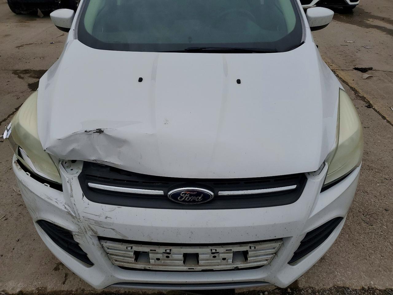 2014 Ford Escape Se White vin: 1FMCU9G90EUB83471