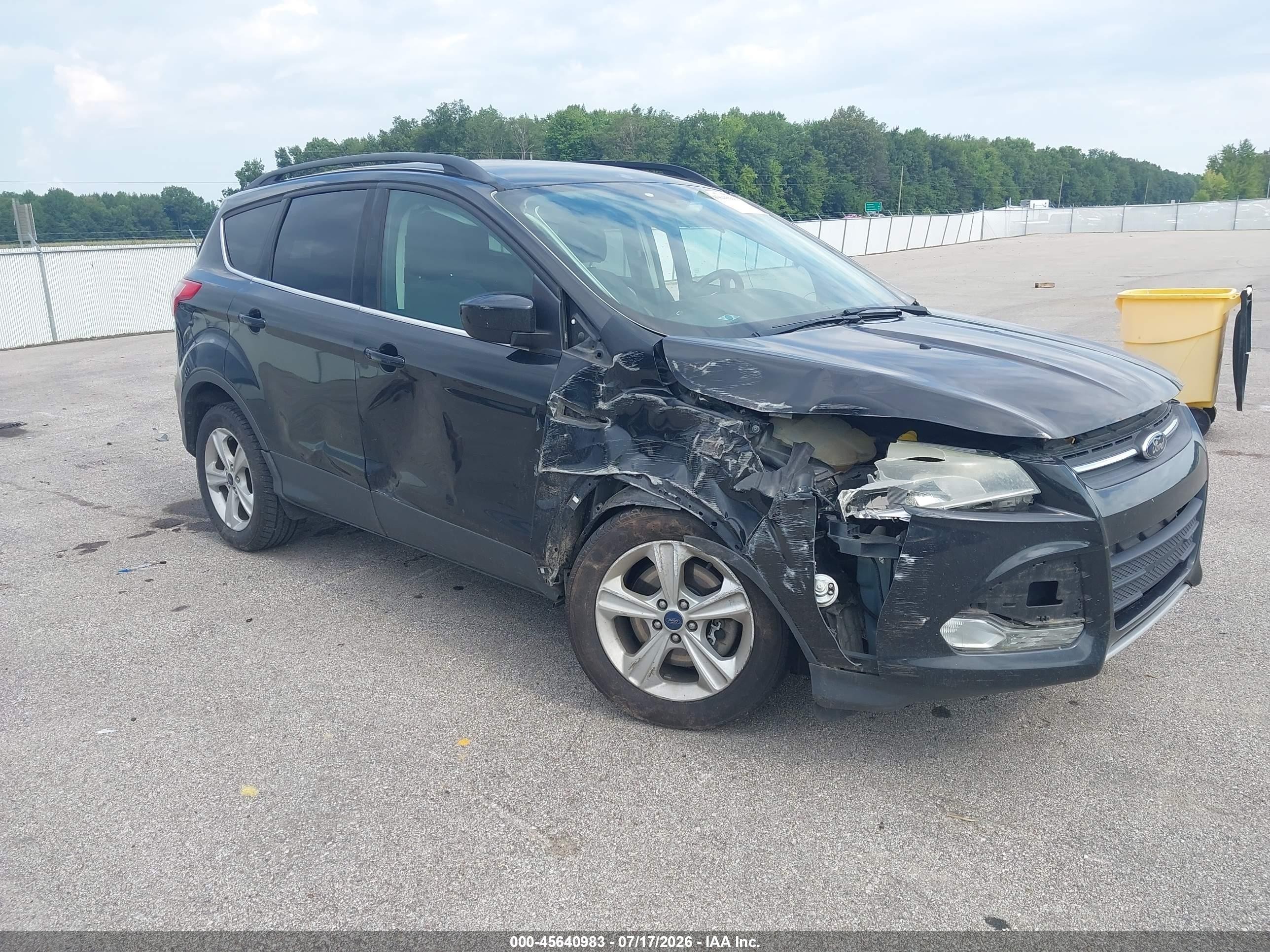 2014 Ford Escape Se Black vin: 1FMCU9G90EUB96415