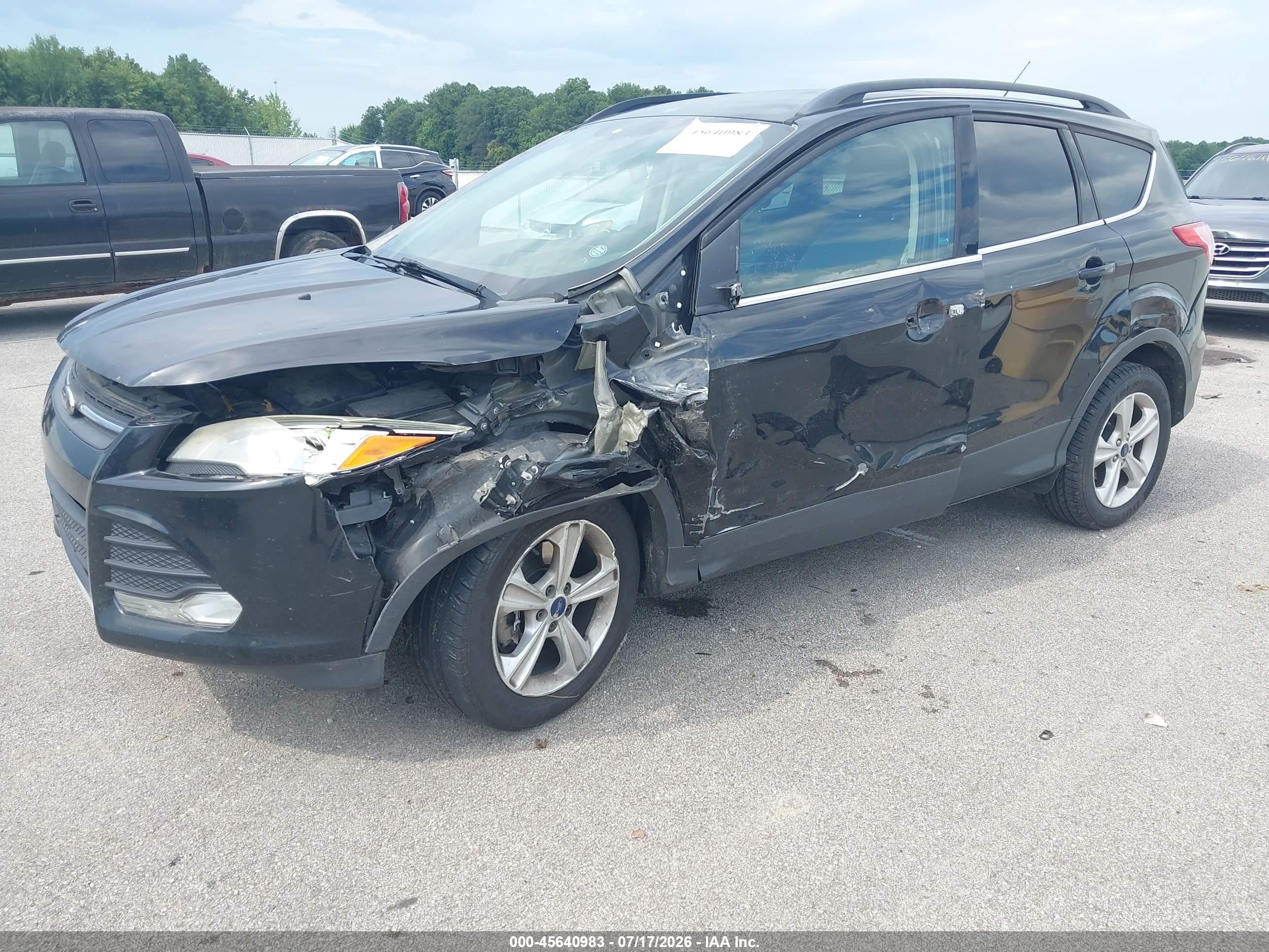 2014 Ford Escape Se Black vin: 1FMCU9G90EUB96415