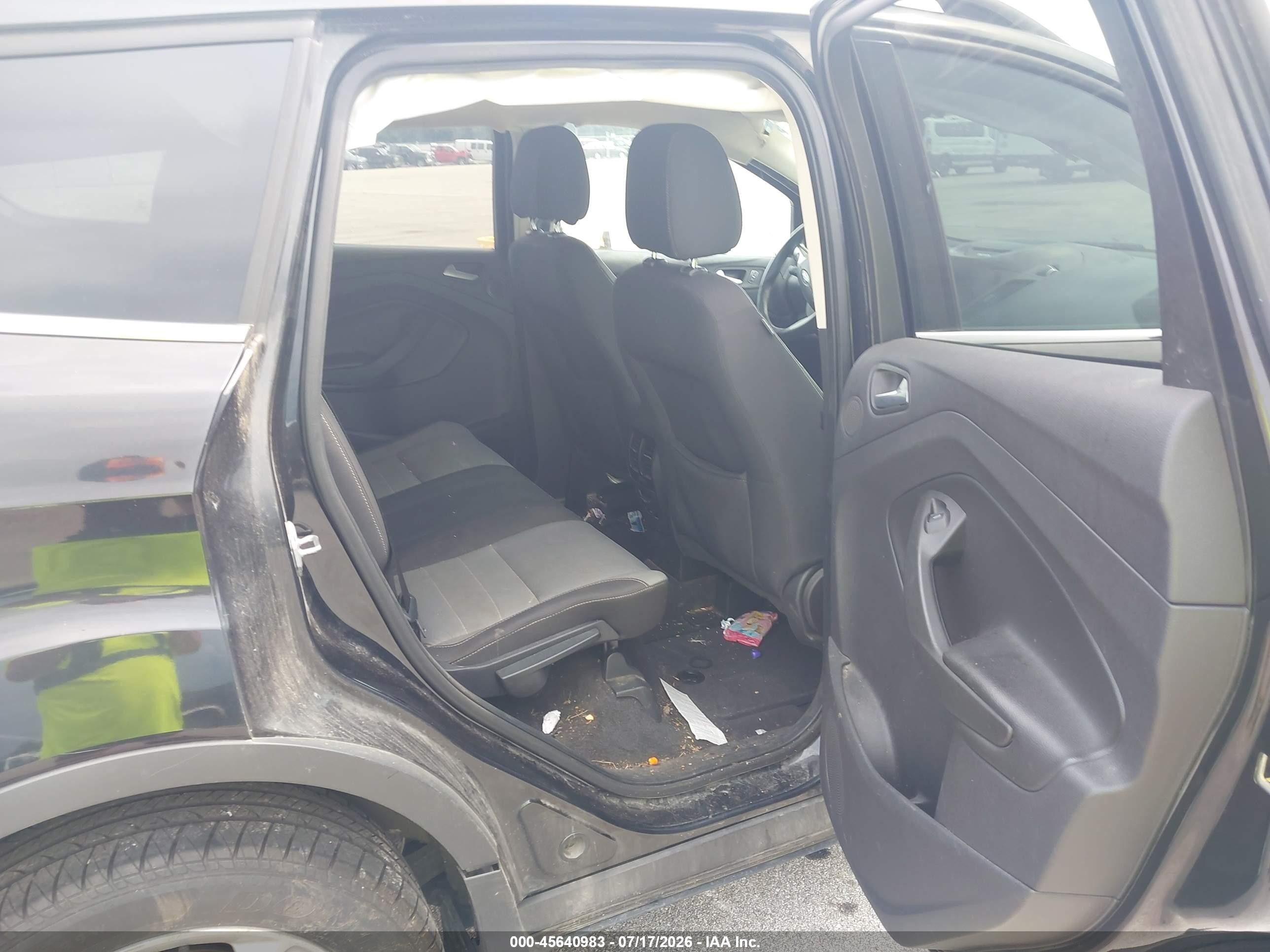 2014 Ford Escape Se Black vin: 1FMCU9G90EUB96415