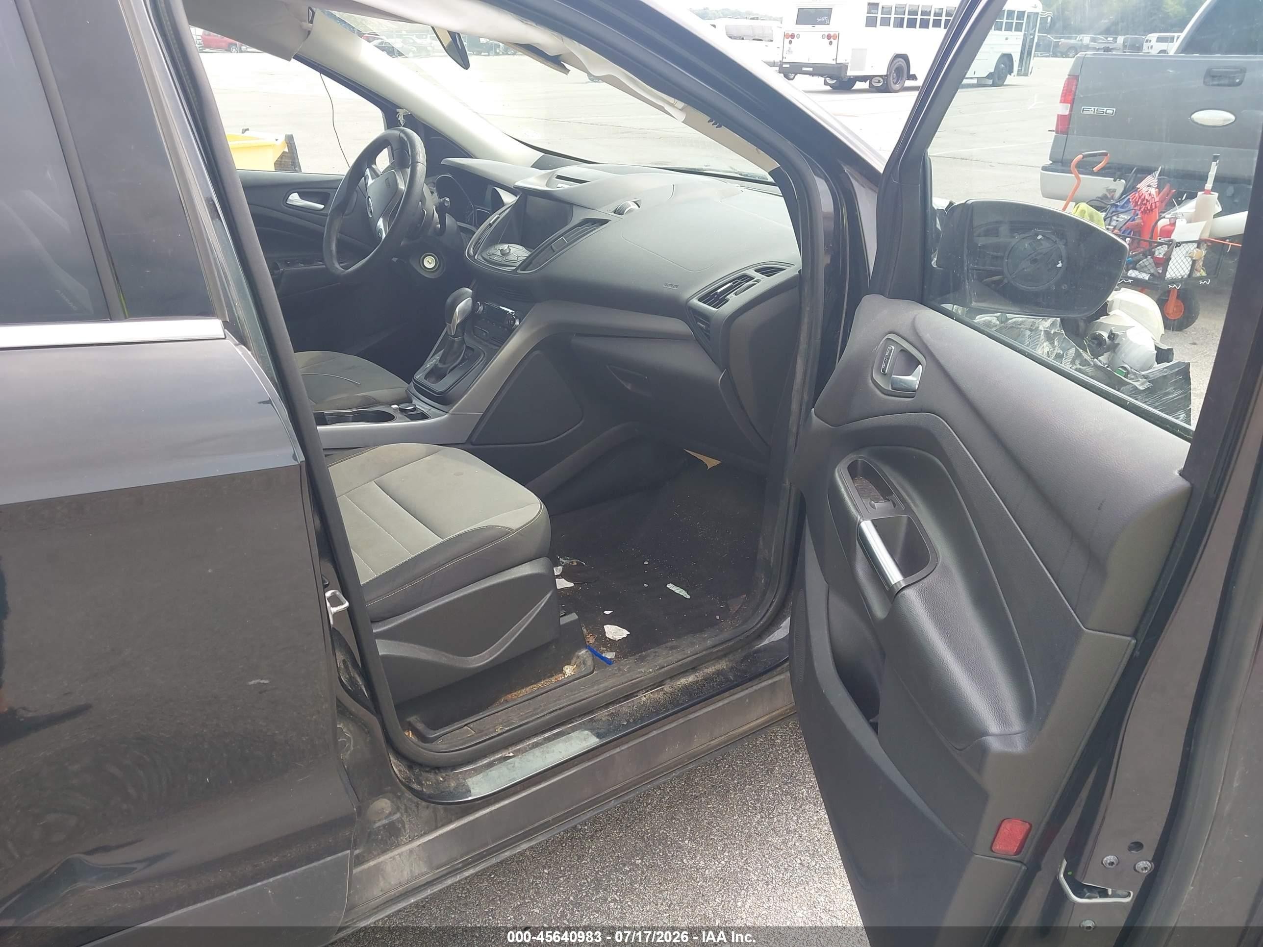 2014 Ford Escape Se Black vin: 1FMCU9G90EUB96415