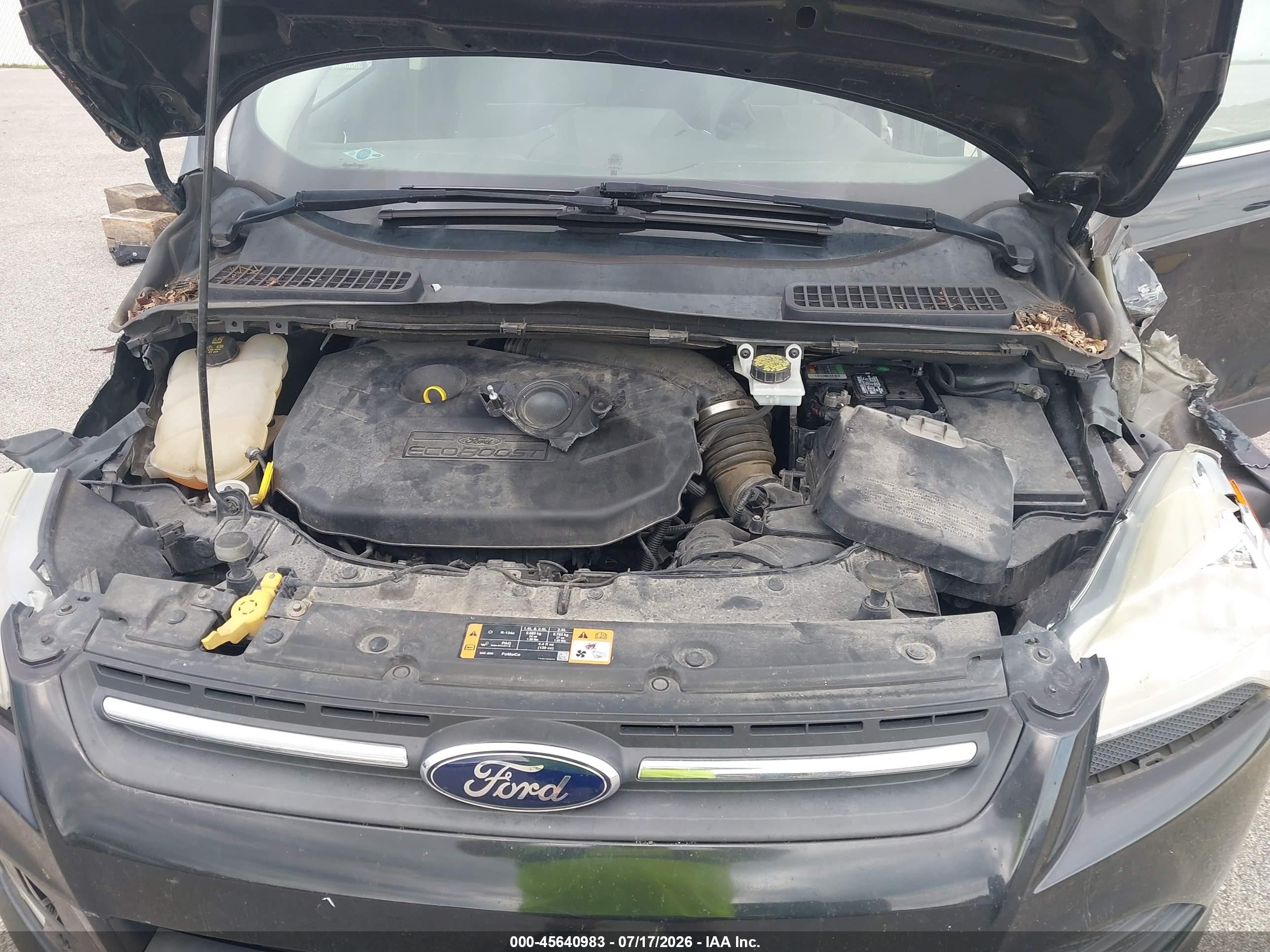 2014 Ford Escape Se Black vin: 1FMCU9G90EUB96415