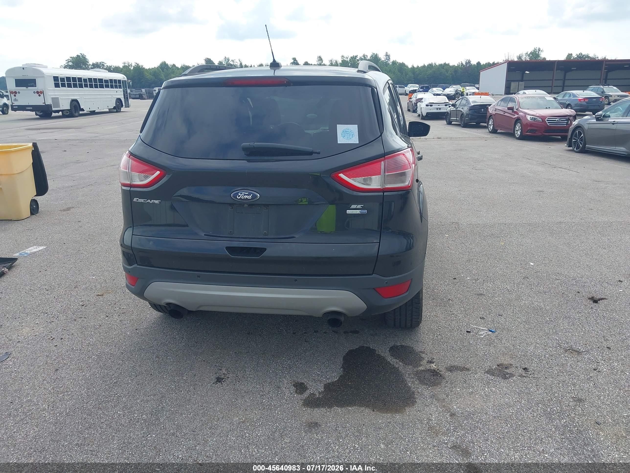 2014 Ford Escape Se Black vin: 1FMCU9G90EUB96415