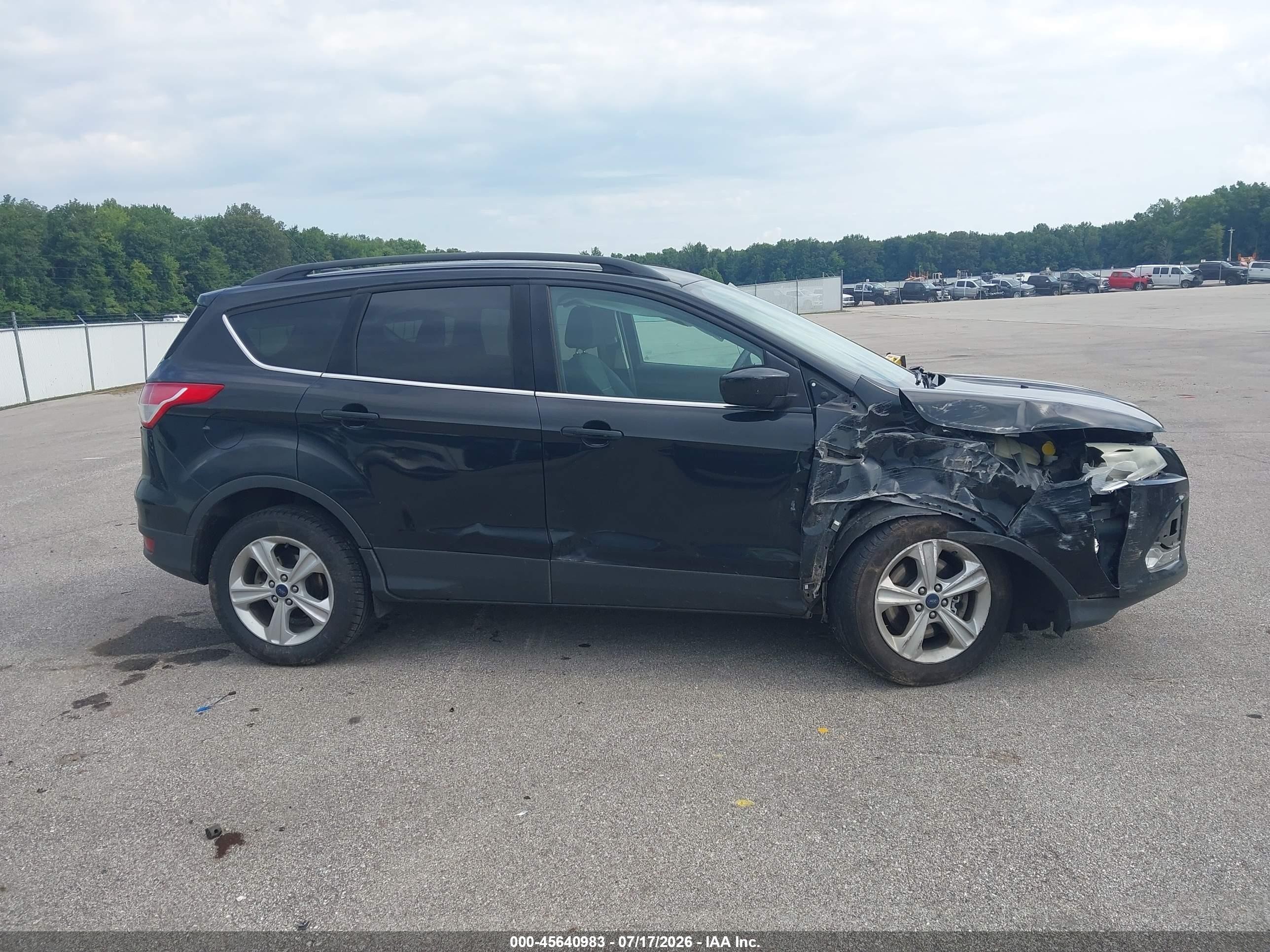 2014 Ford Escape Se Black vin: 1FMCU9G90EUB96415