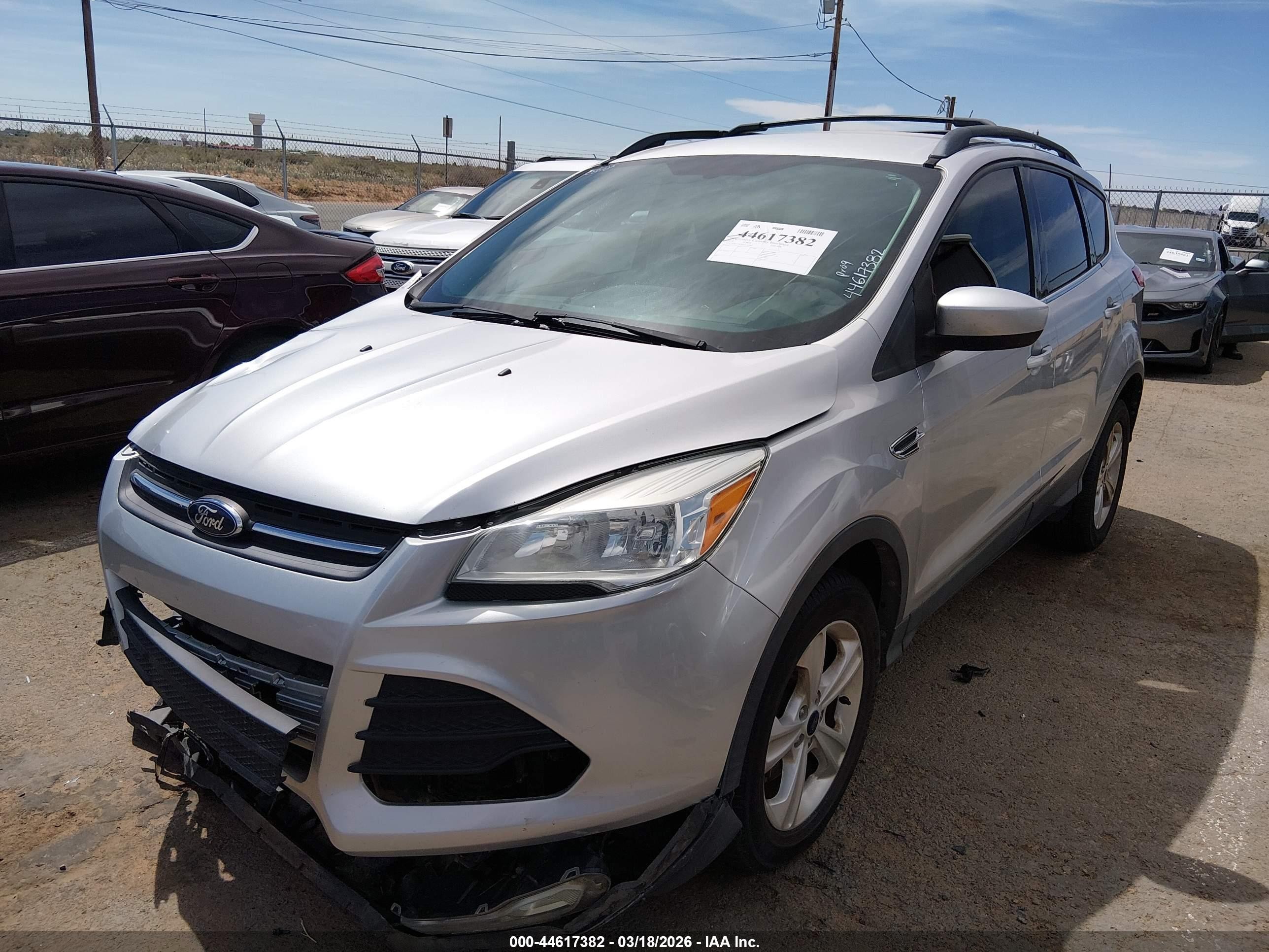 2014 Ford Escape Se Silver vin: 1FMCU9G90EUC84963
