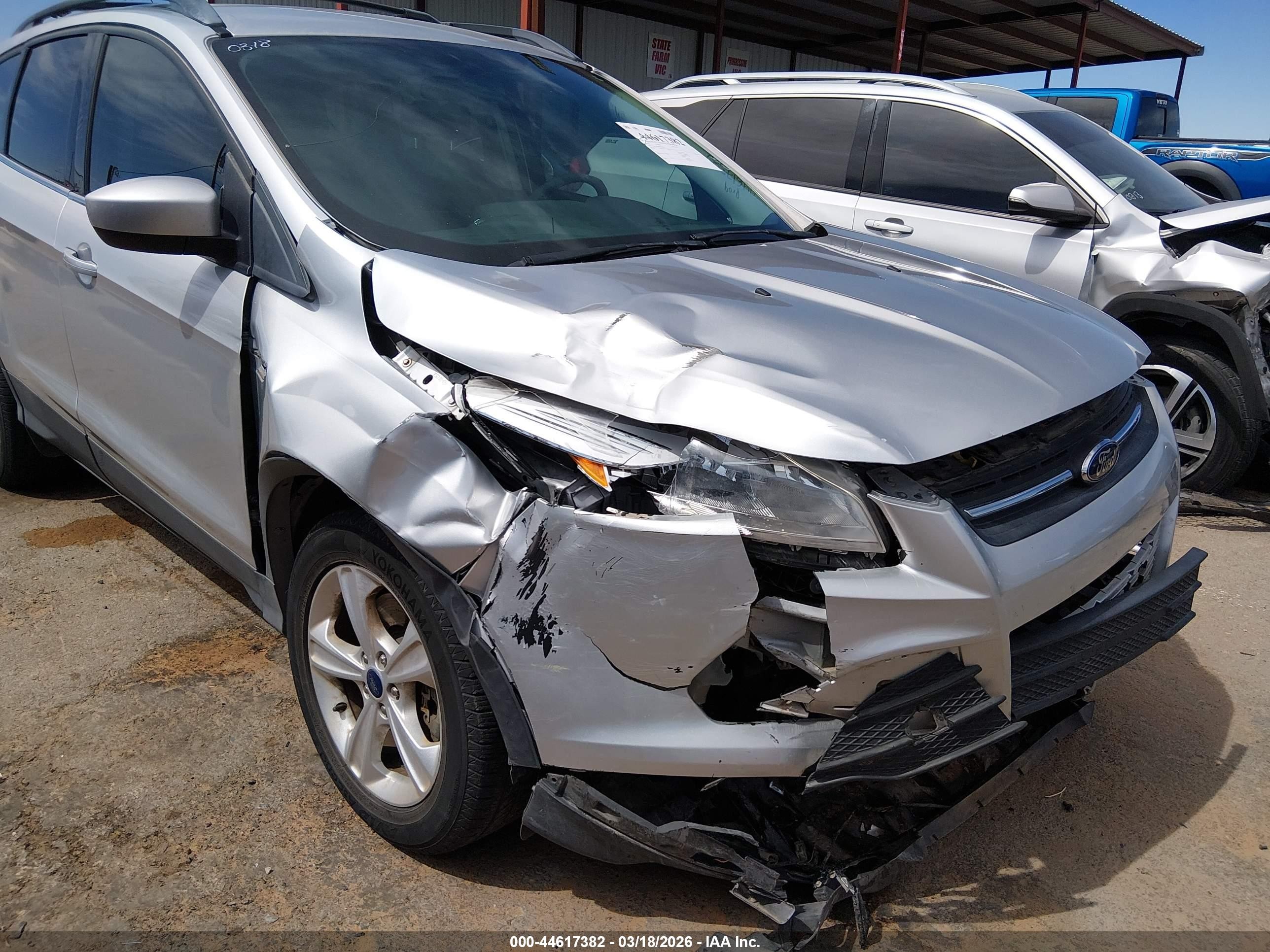 2014 Ford Escape Se Silver vin: 1FMCU9G90EUC84963