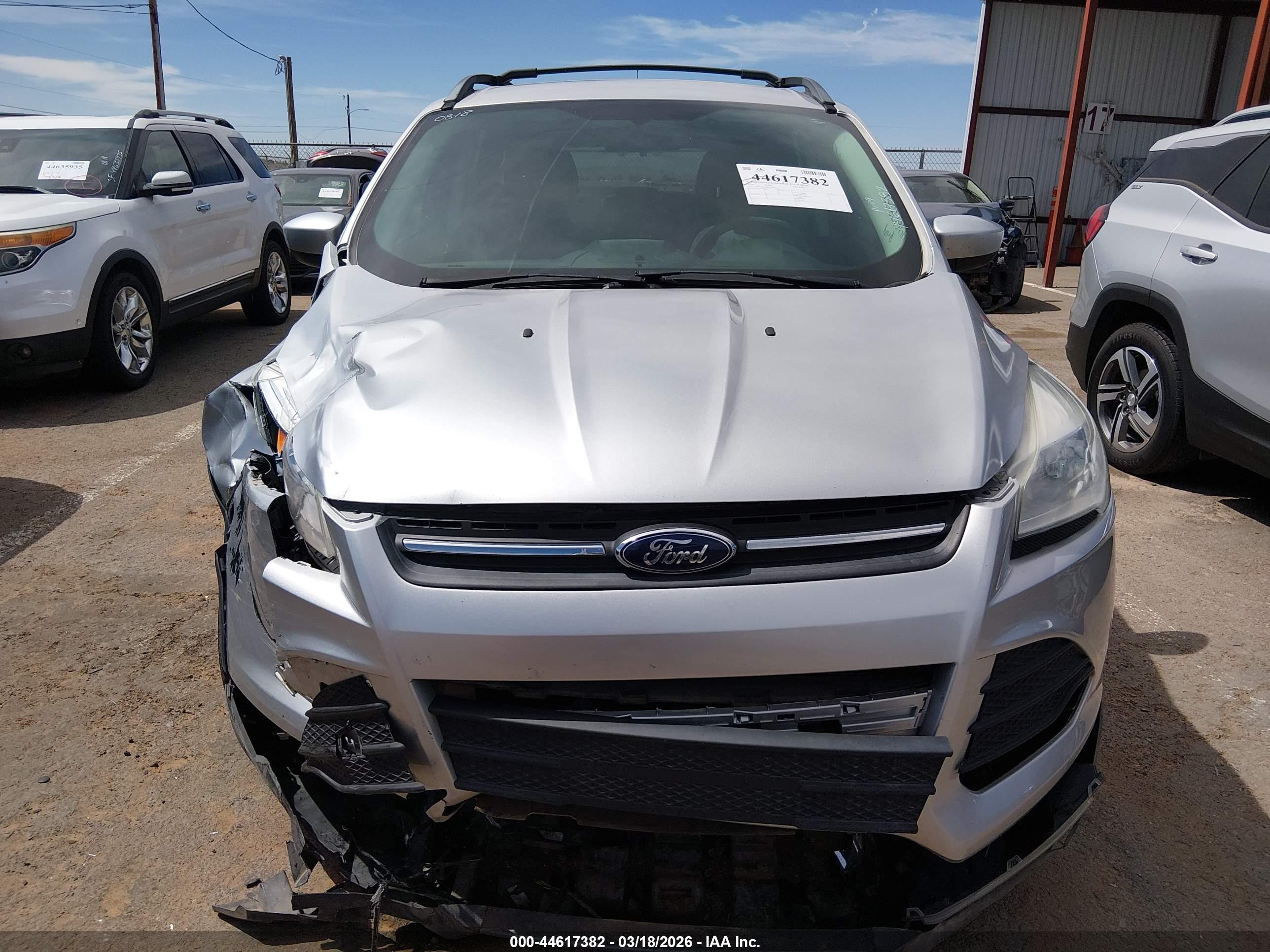 2014 Ford Escape Se Silver vin: 1FMCU9G90EUC84963