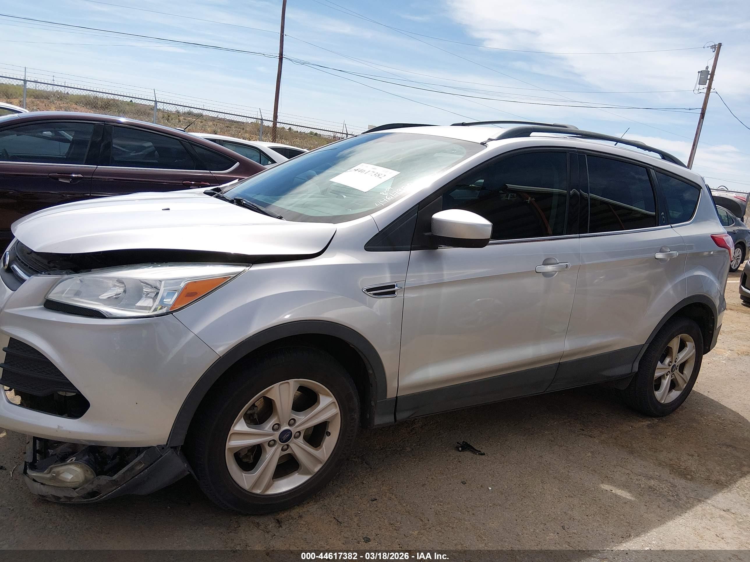 2014 Ford Escape Se Silver vin: 1FMCU9G90EUC84963