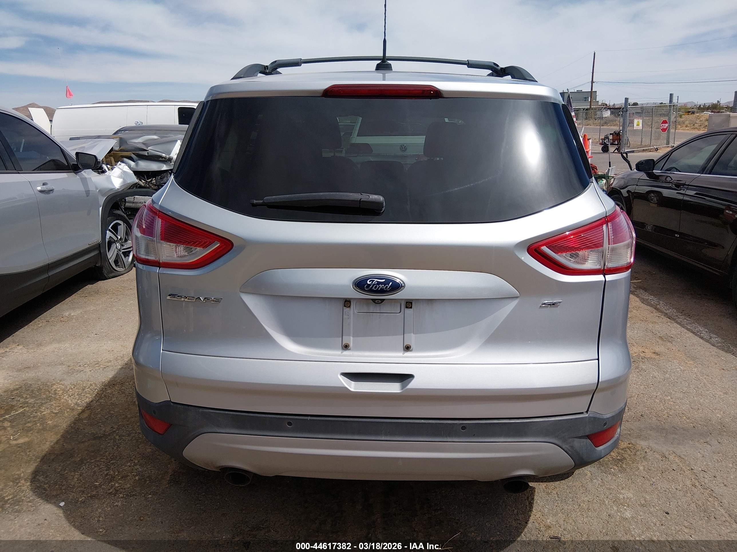 2014 Ford Escape Se Silver vin: 1FMCU9G90EUC84963