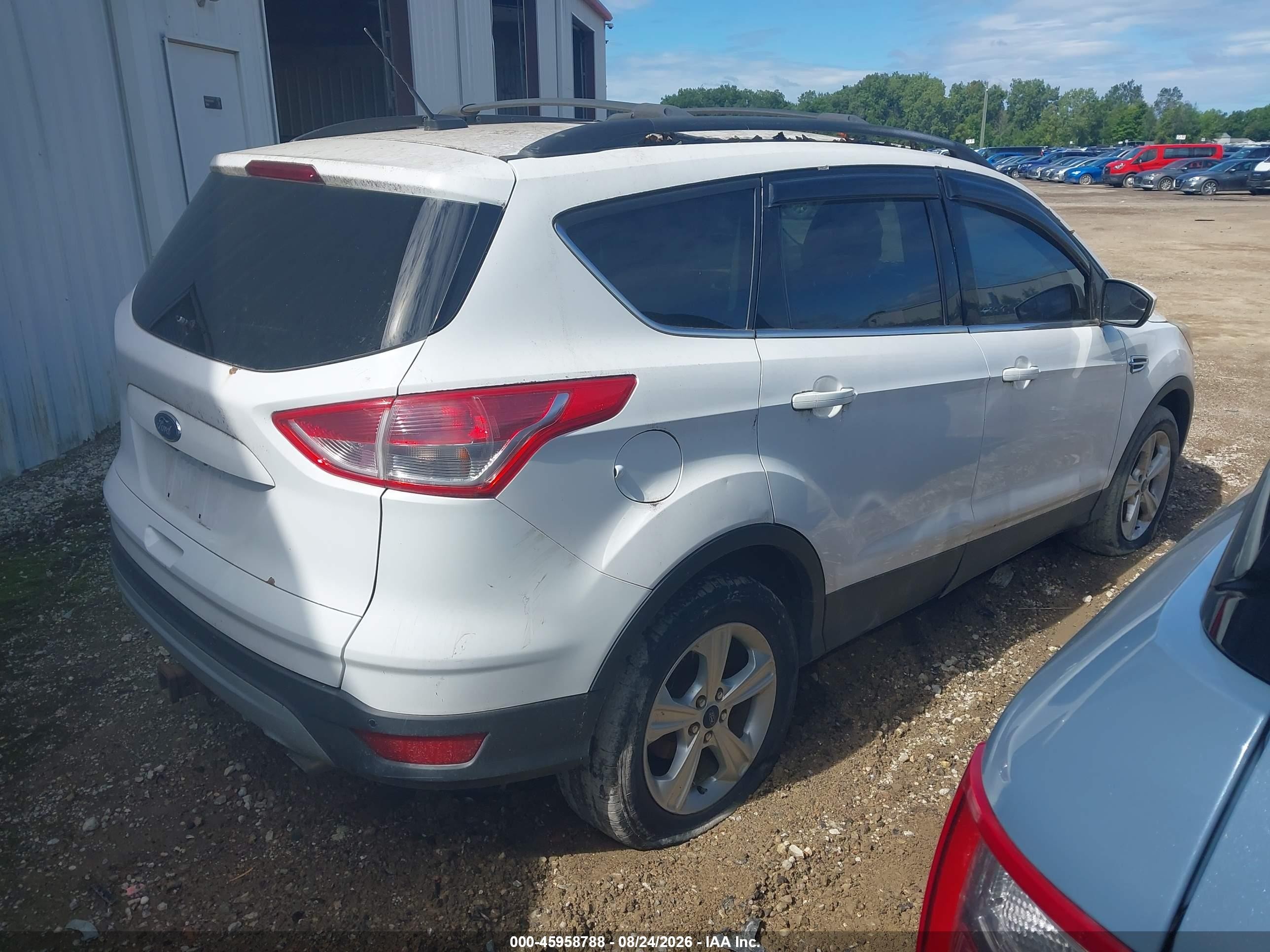 2014 Ford Escape Se Белый vin: 1FMCU9G90EUD68135