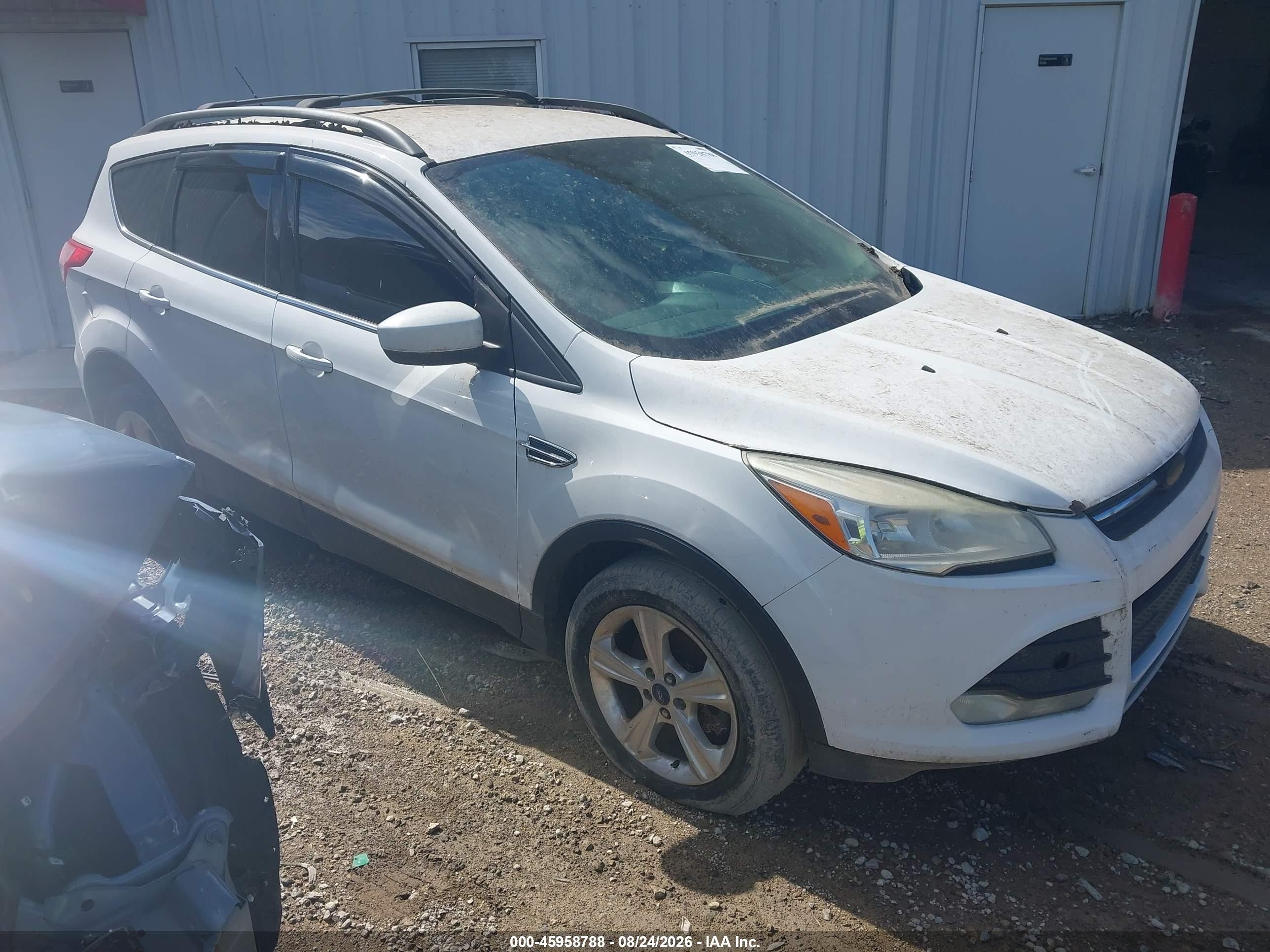 2014 Ford Escape Se White vin: 1FMCU9G90EUD68135