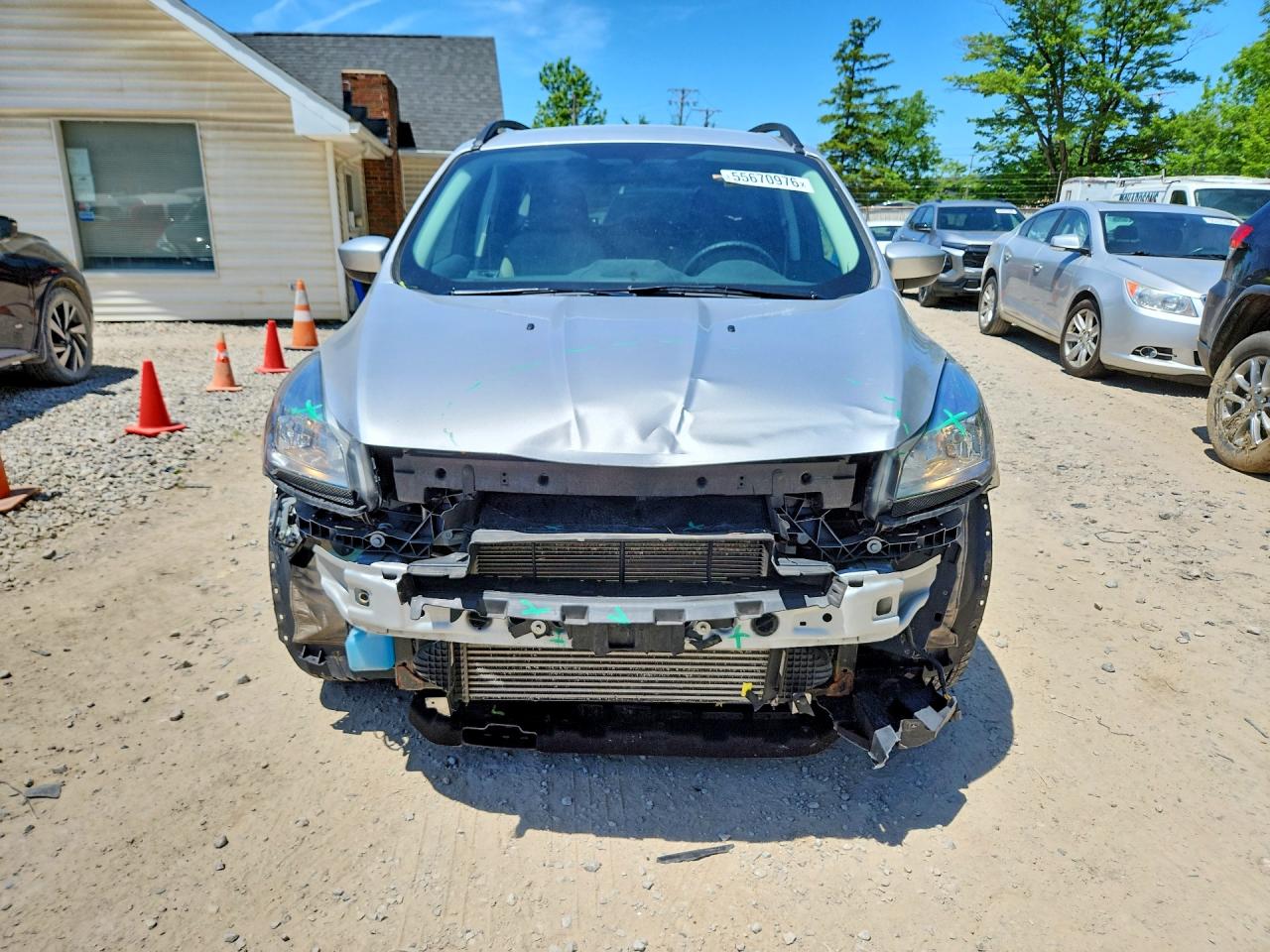 2014 Ford Escape Se Silver vin: 1FMCU9G90EUD78597