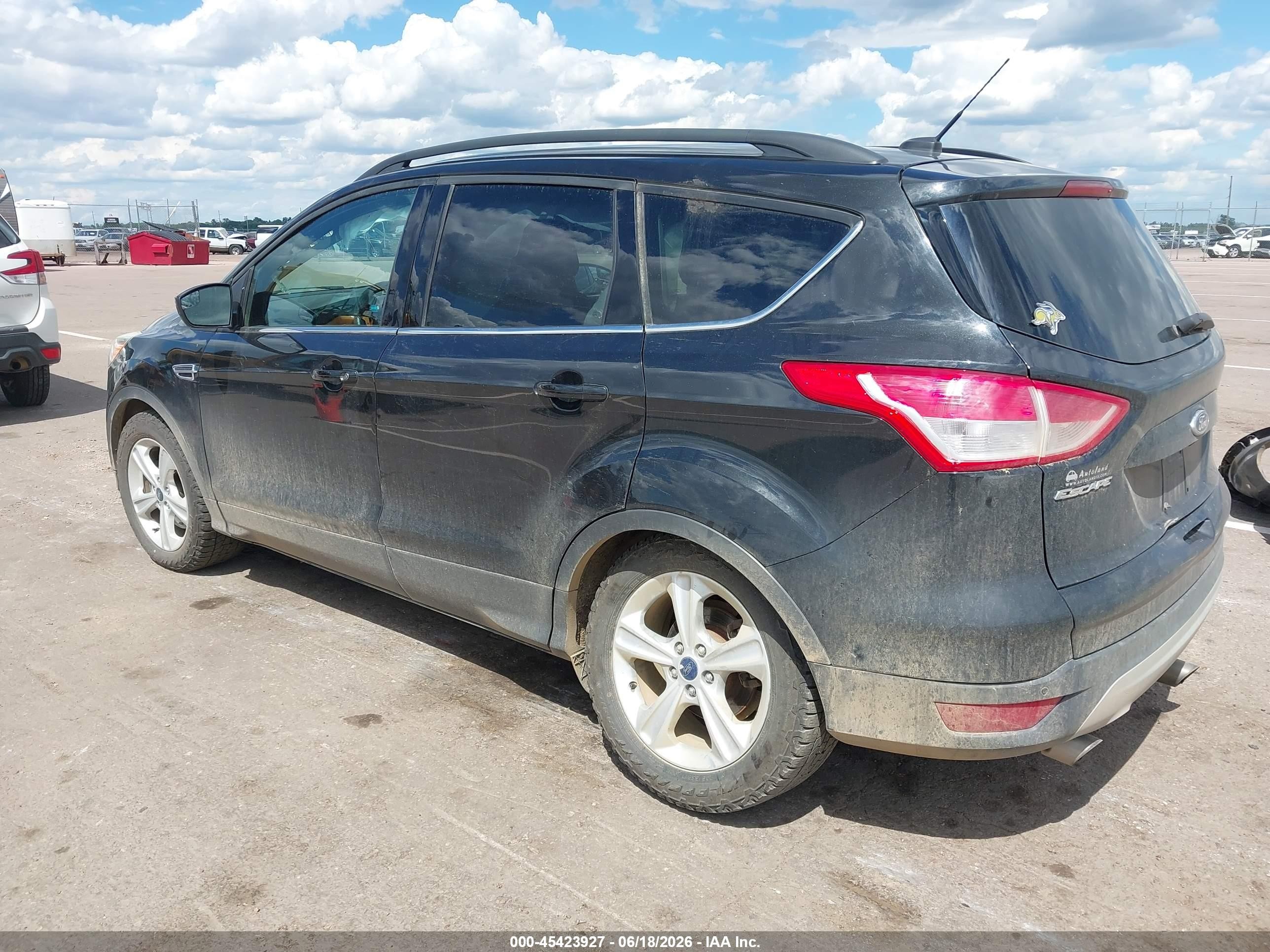 2015 Ford Escape Se Black vin: 1FMCU9G90FUA61789