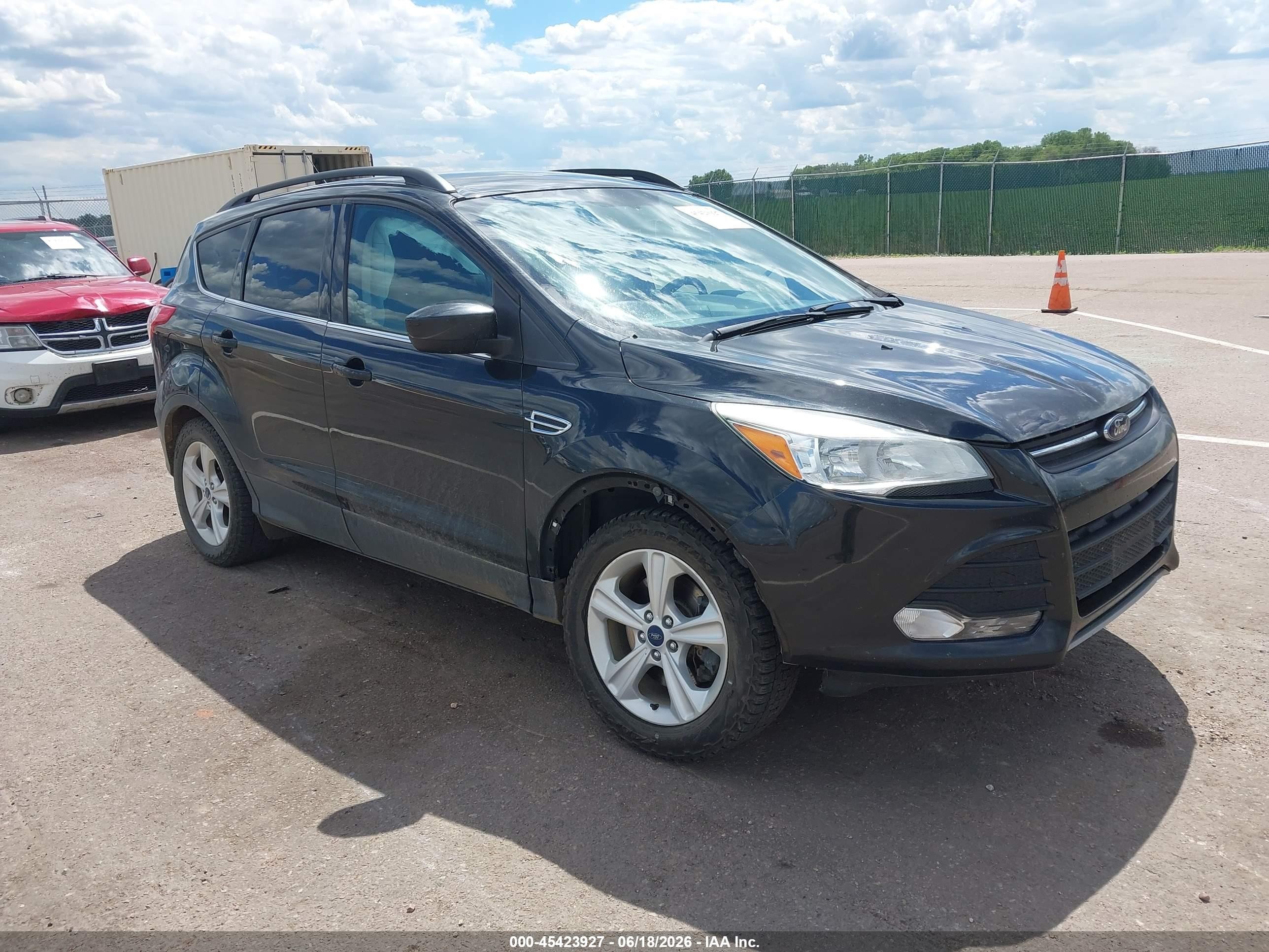 2015 Ford Escape Se Black vin: 1FMCU9G90FUA61789