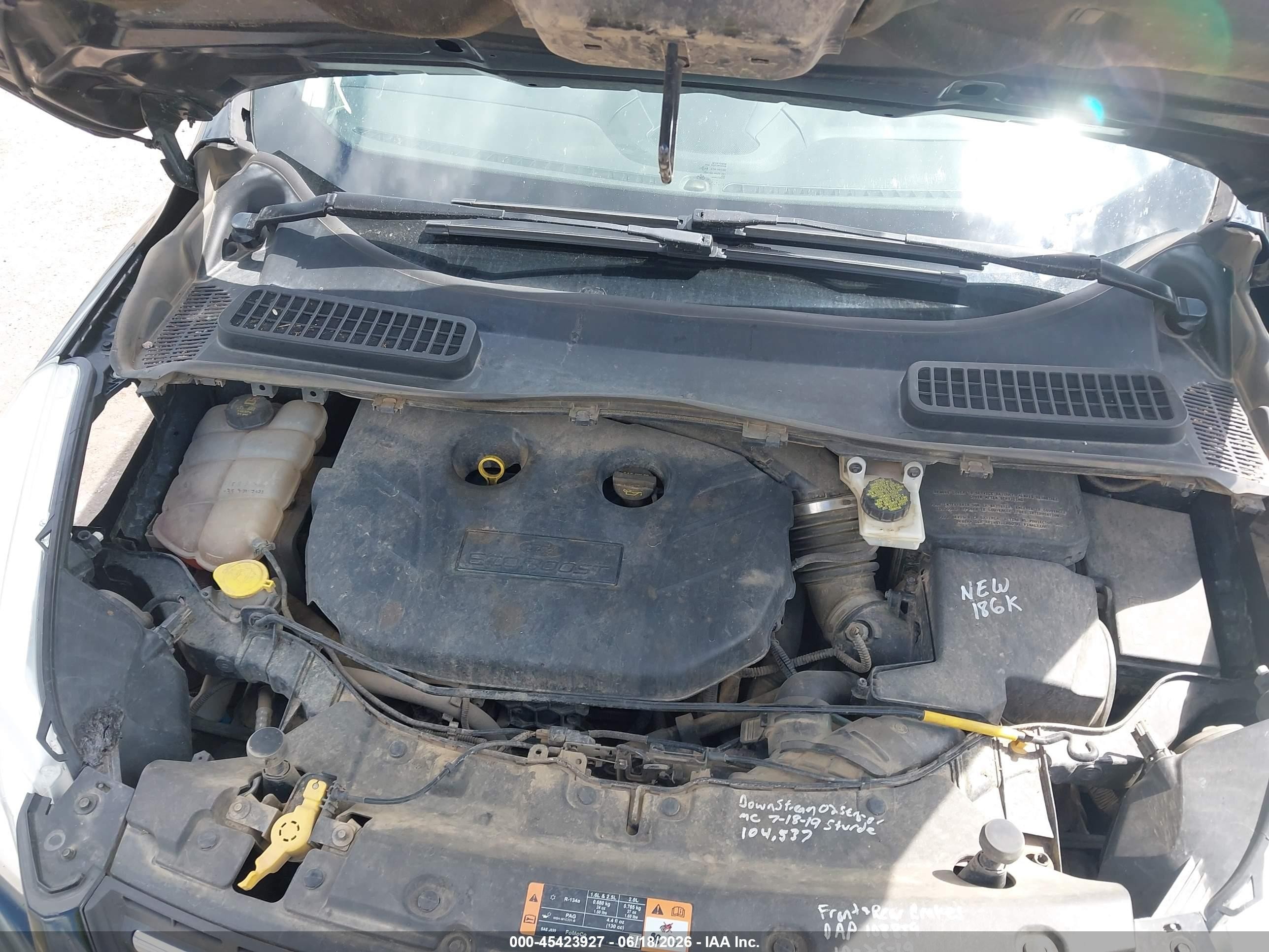 2015 Ford Escape Se Black vin: 1FMCU9G90FUA61789