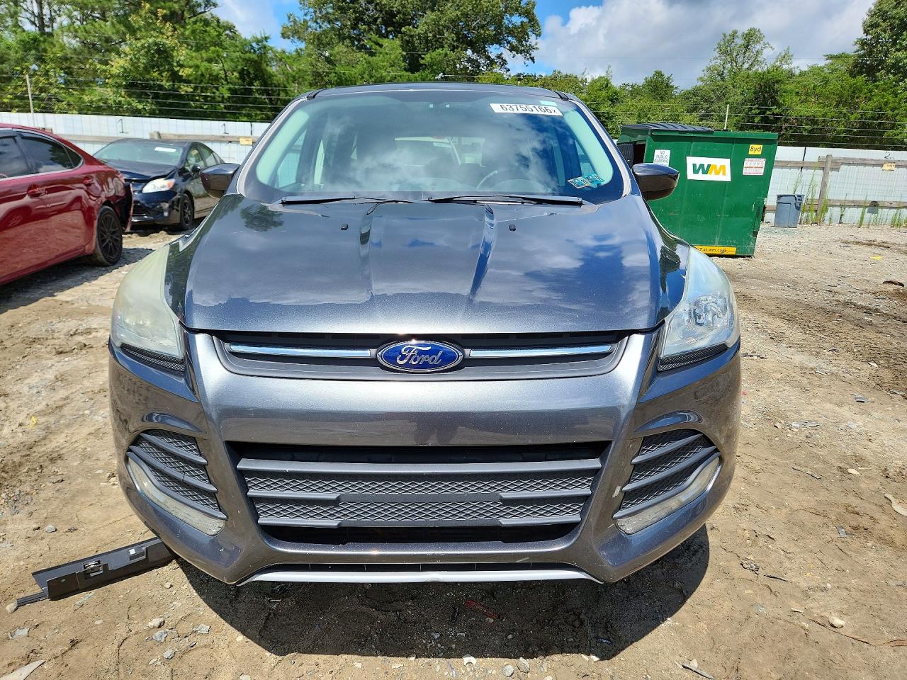 2015 Ford Escape Se Gray vin: 1FMCU9G90FUB55140