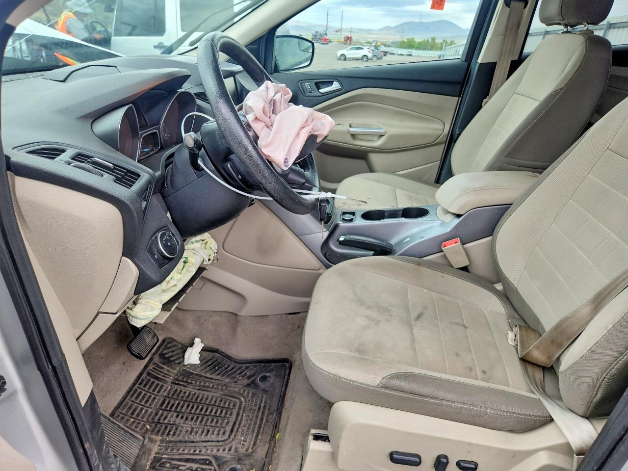 2015 Ford Escape Se Silver vin: 1FMCU9G90FUB96044