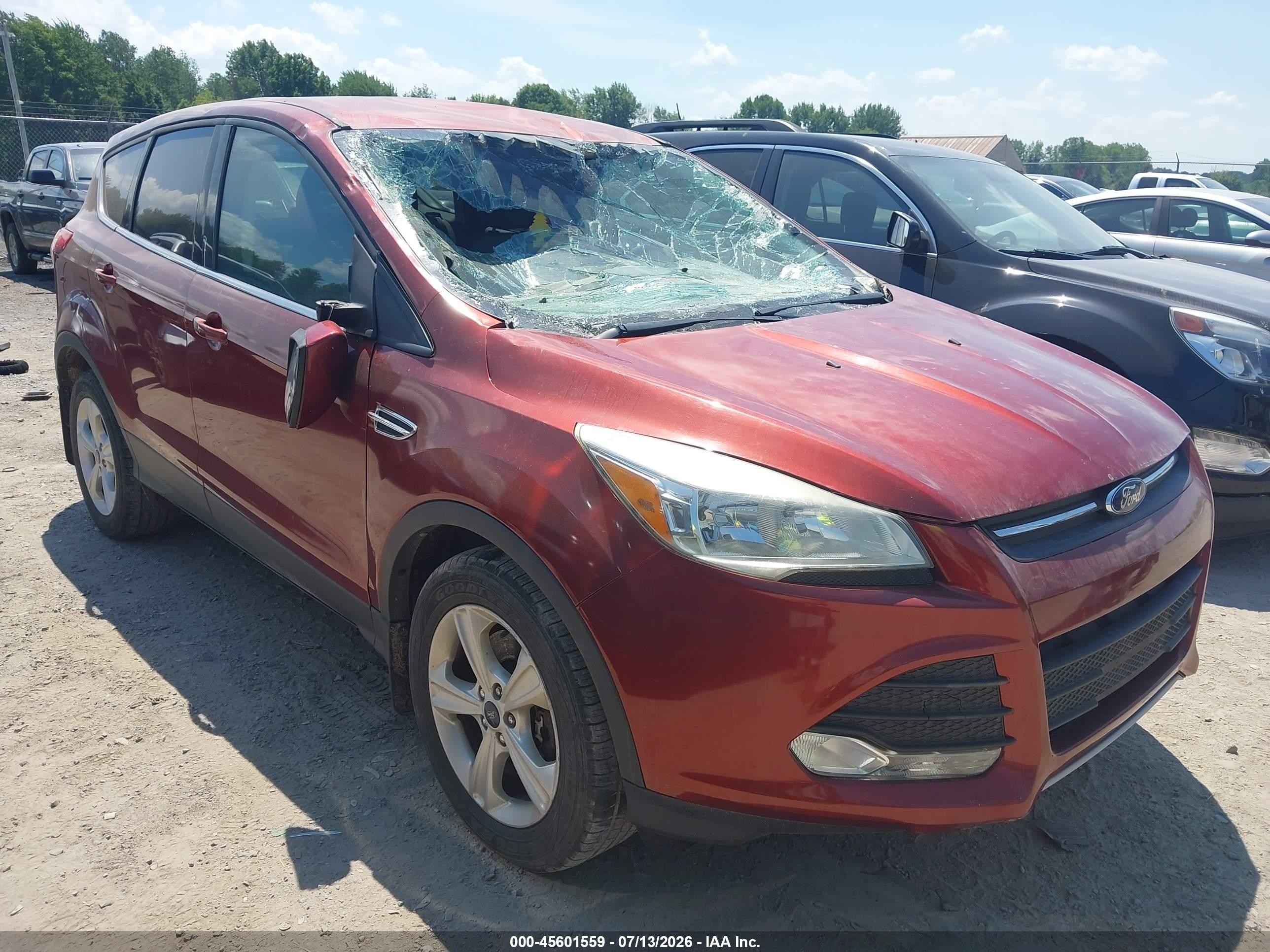2015 Ford Escape Se Red vin: 1FMCU9G90FUC19323