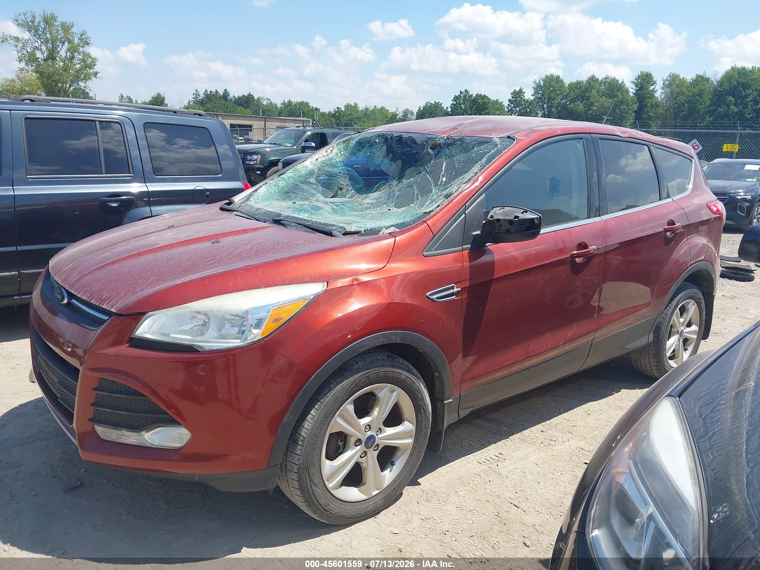 2015 Ford Escape Se Red vin: 1FMCU9G90FUC19323
