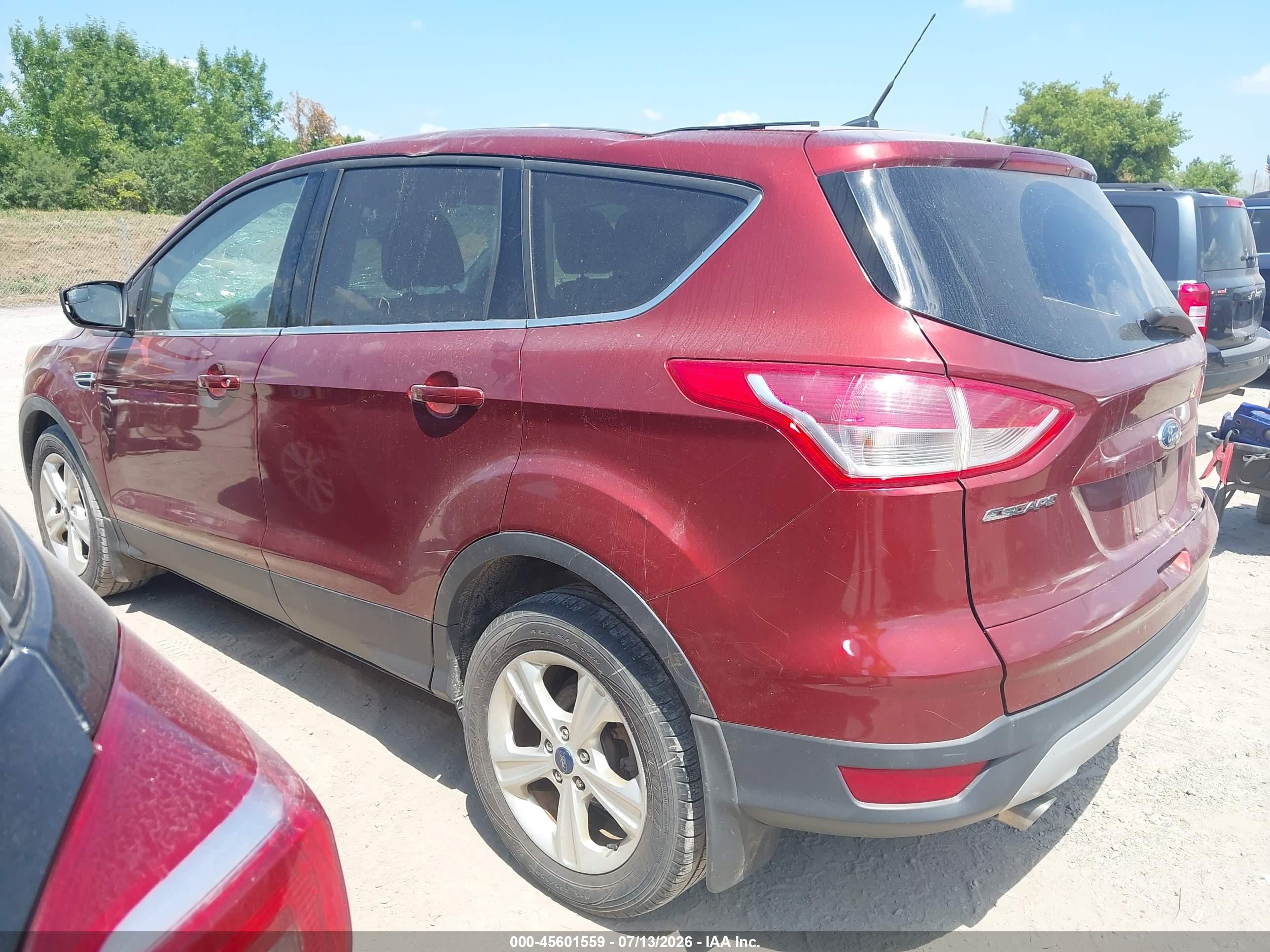 2015 Ford Escape Se Red vin: 1FMCU9G90FUC19323