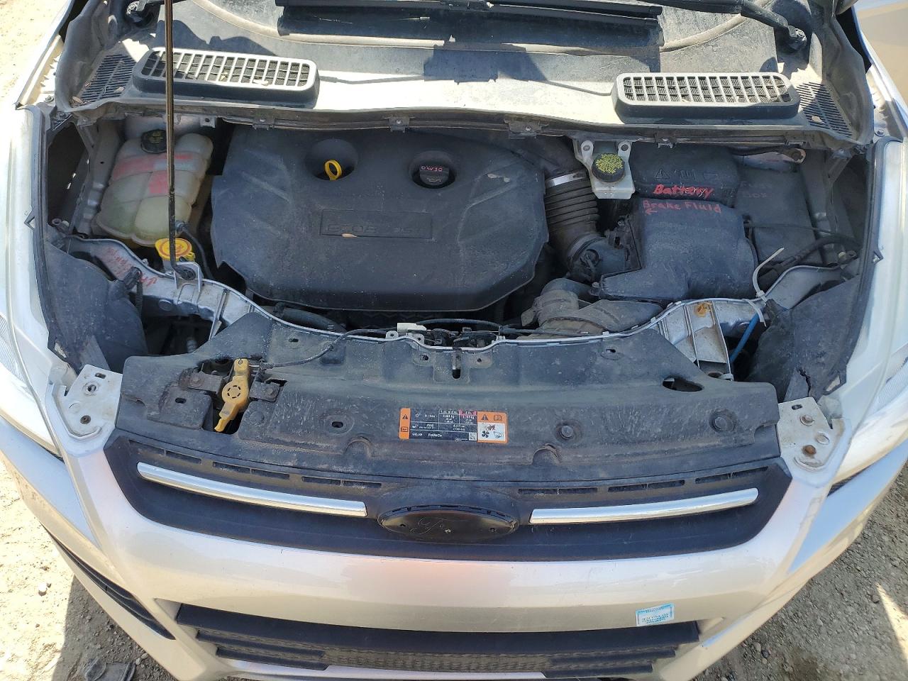 2015 Ford Escape Se Silver vin: 1FMCU9G90FUC68666