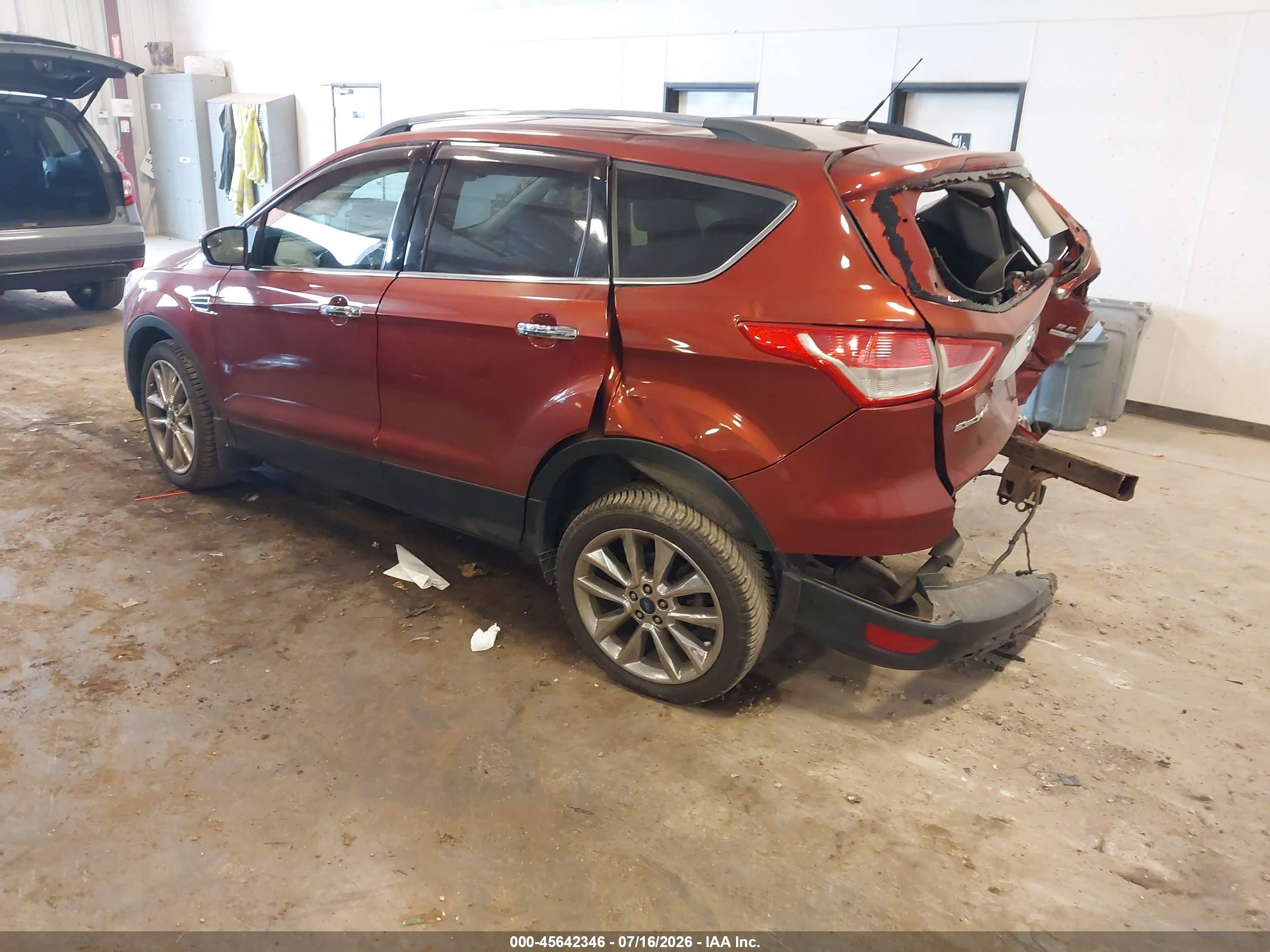 2015 Ford Escape Se Orange vin: 1FMCU9G90FUC70157