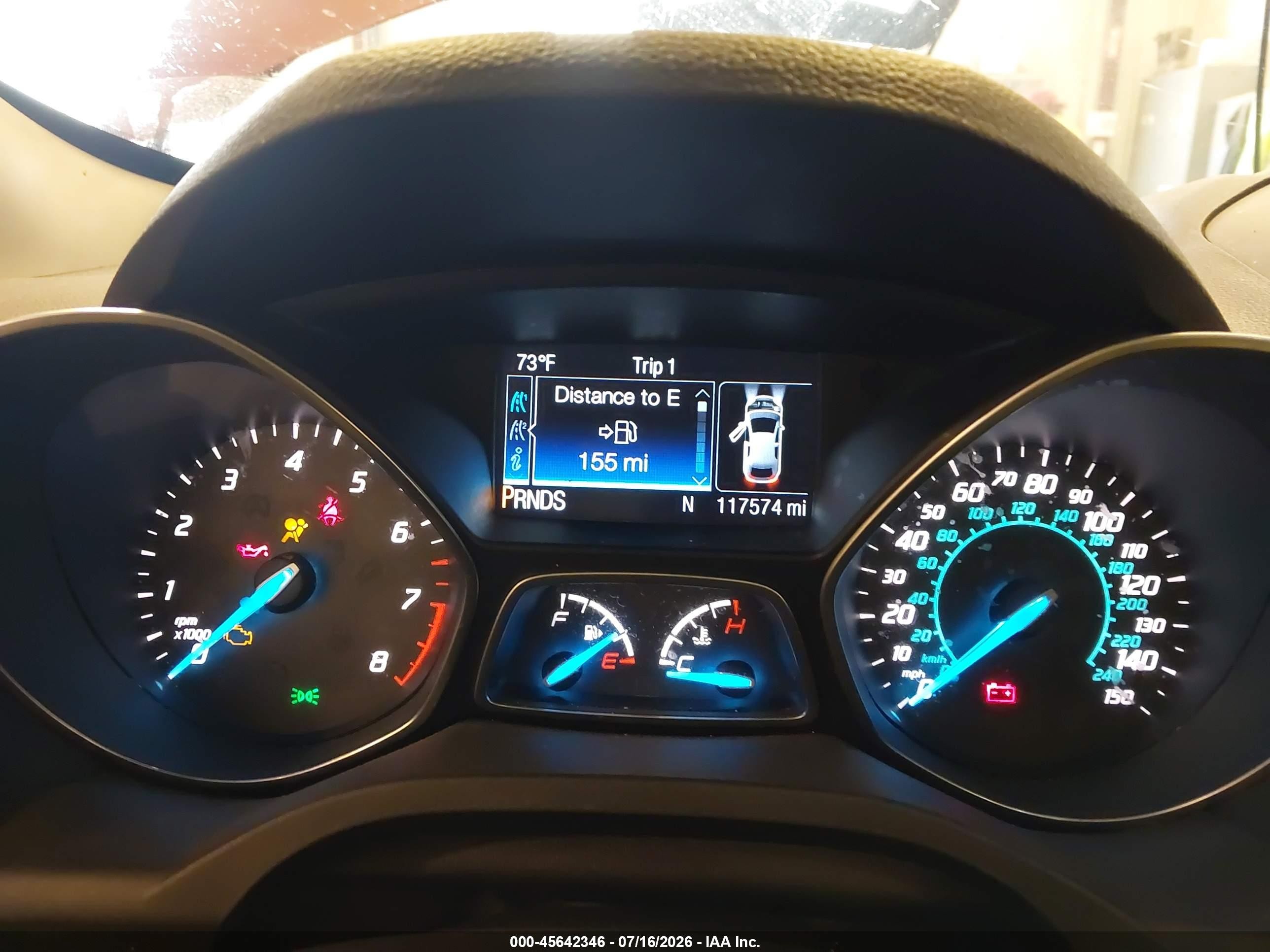 2015 Ford Escape Se Orange vin: 1FMCU9G90FUC70157