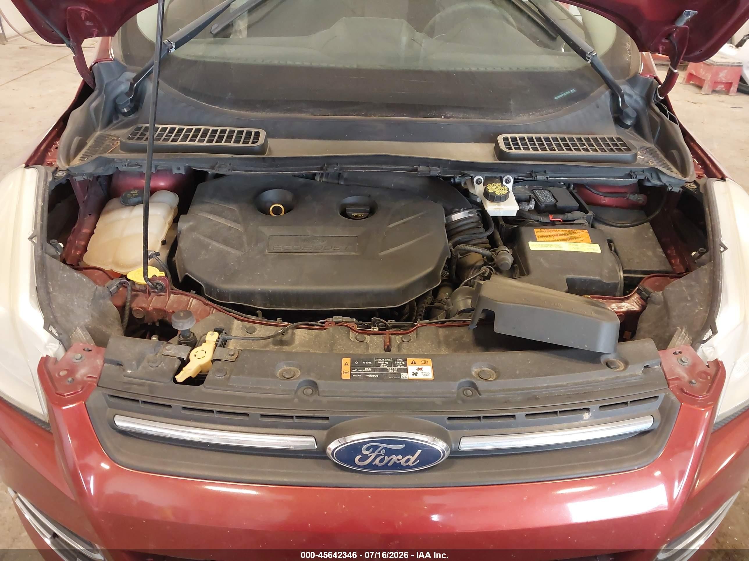 2015 Ford Escape Se Orange vin: 1FMCU9G90FUC70157