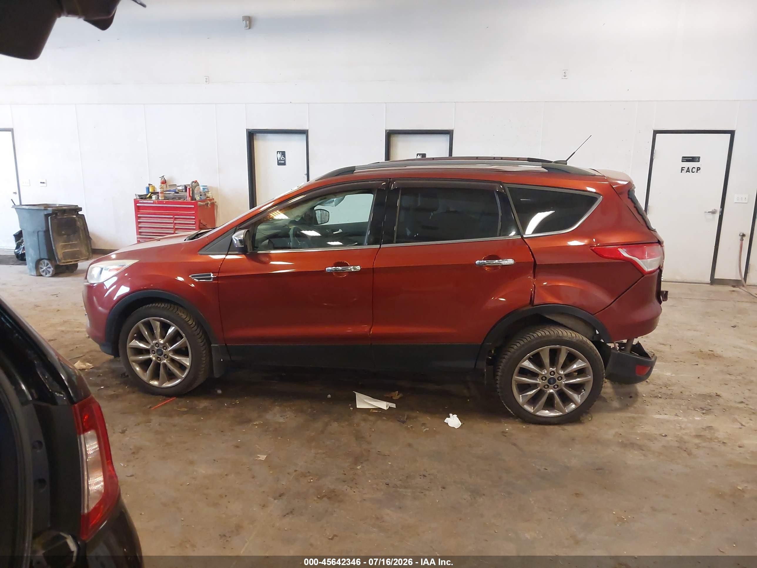 2015 Ford Escape Se Orange vin: 1FMCU9G90FUC70157