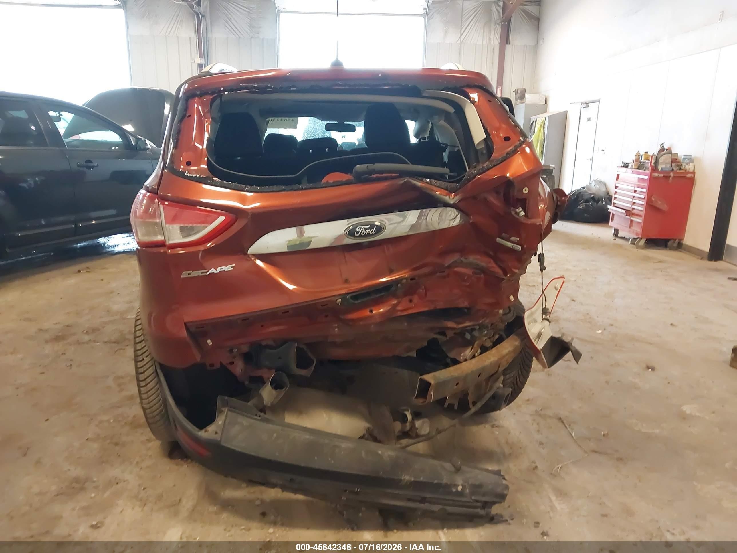 2015 Ford Escape Se Orange vin: 1FMCU9G90FUC70157