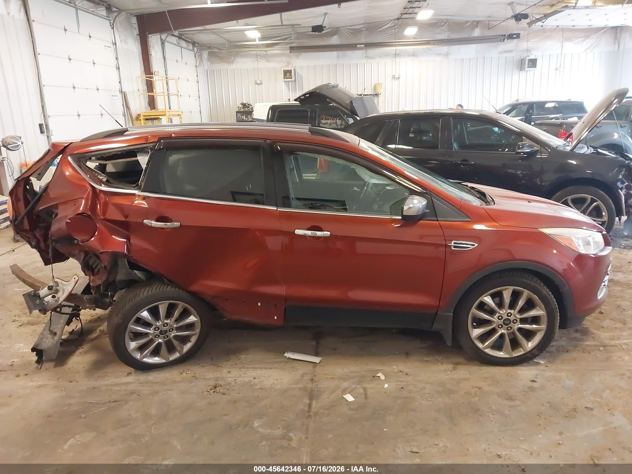 2015 Ford Escape Se Orange vin: 1FMCU9G90FUC70157
