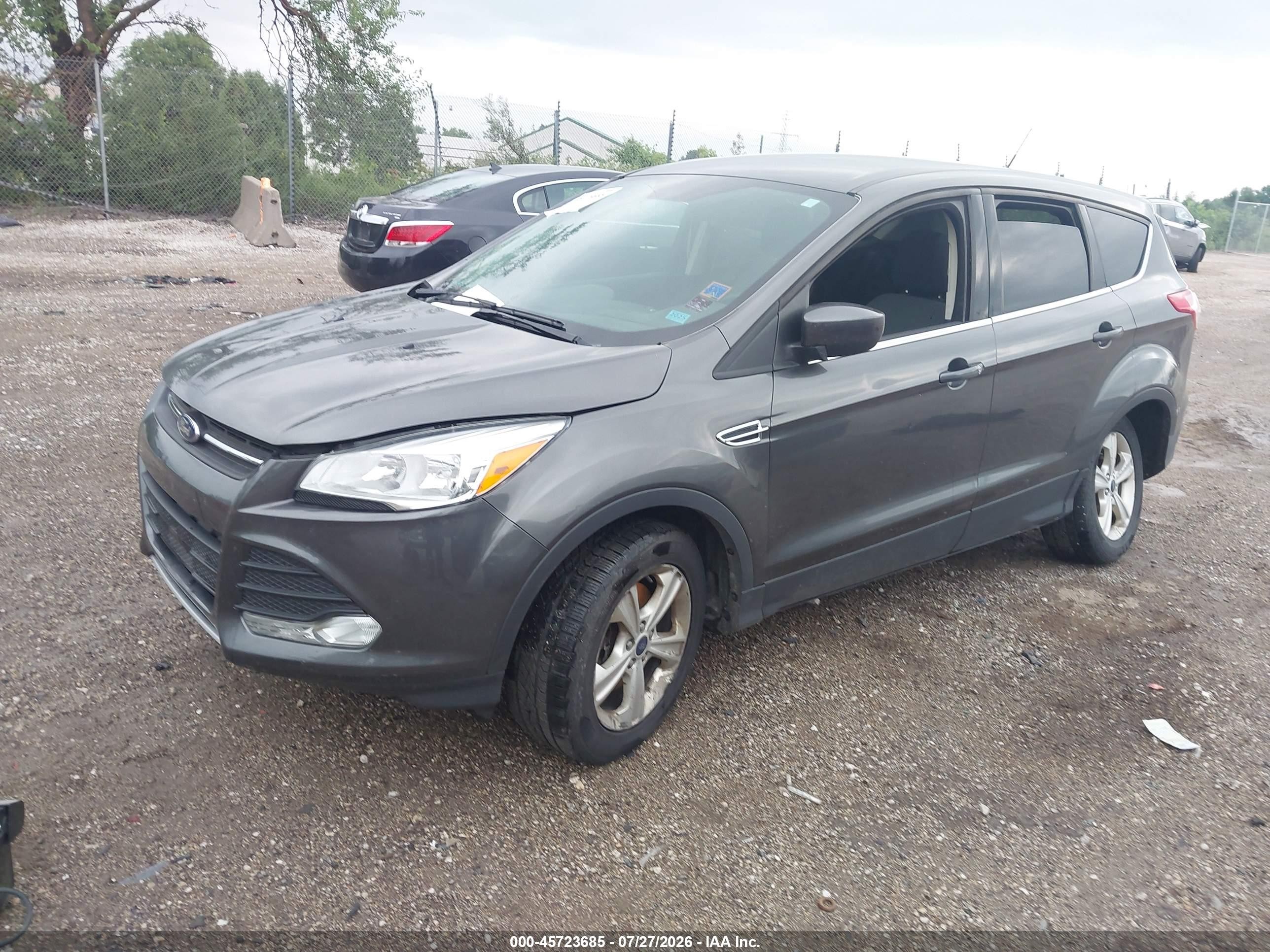 2015 Ford Escape Se Gray vin: 1FMCU9G90FUC75603