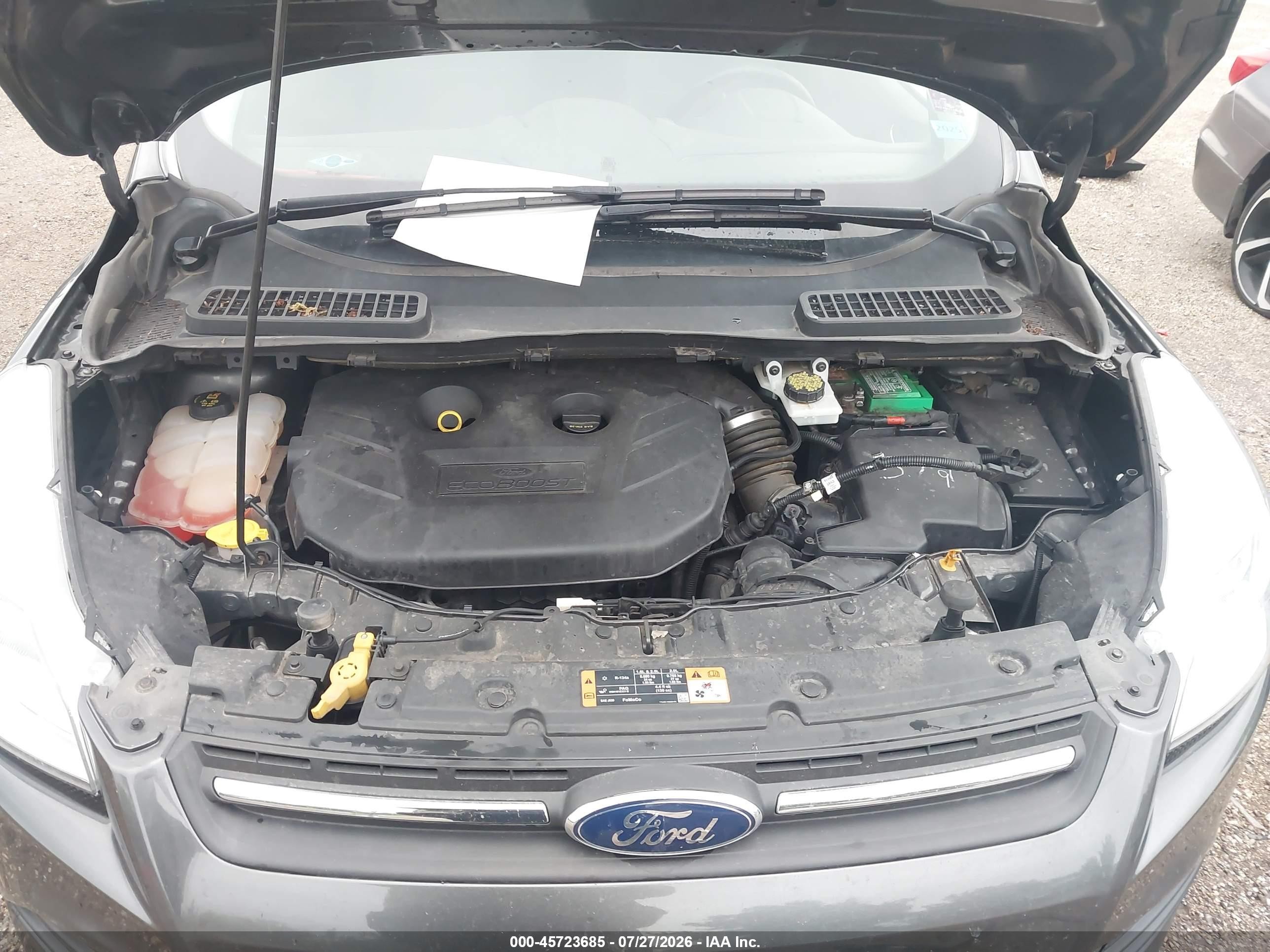 2015 Ford Escape Se Gray vin: 1FMCU9G90FUC75603