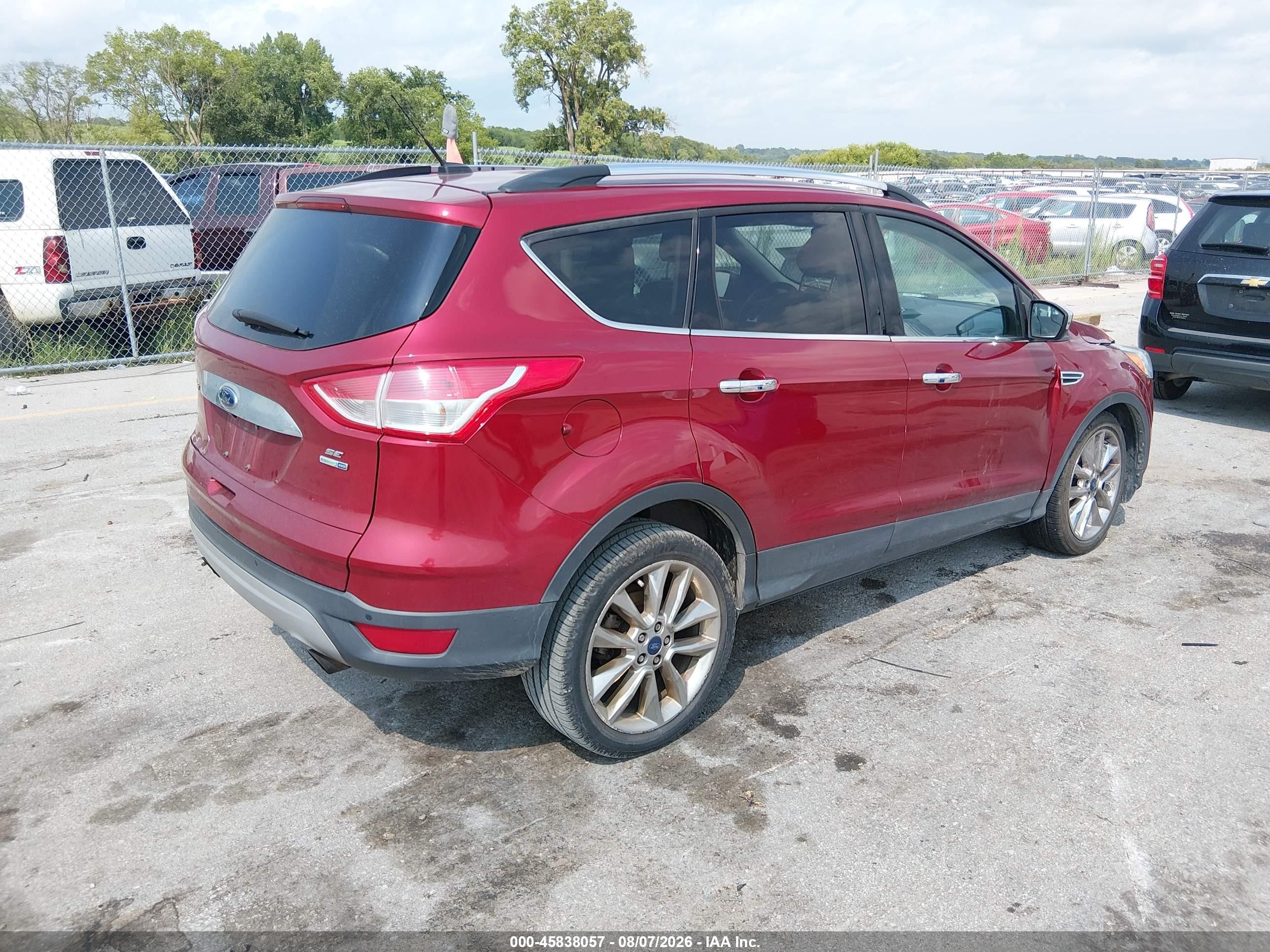 2015 Ford Escape Se Brown vin: 1FMCU9G90FUC79165