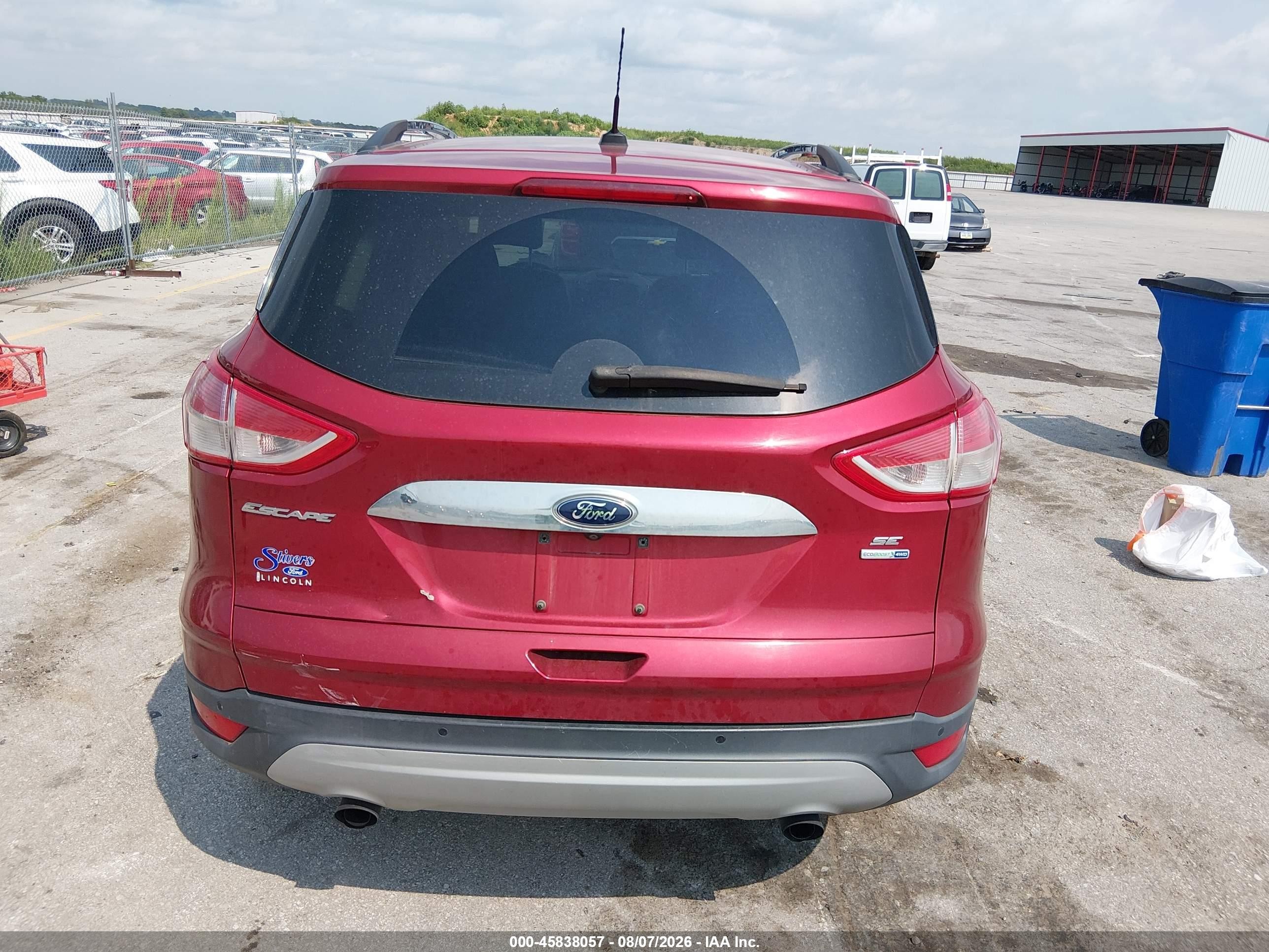 2015 Ford Escape Se Brown vin: 1FMCU9G90FUC79165